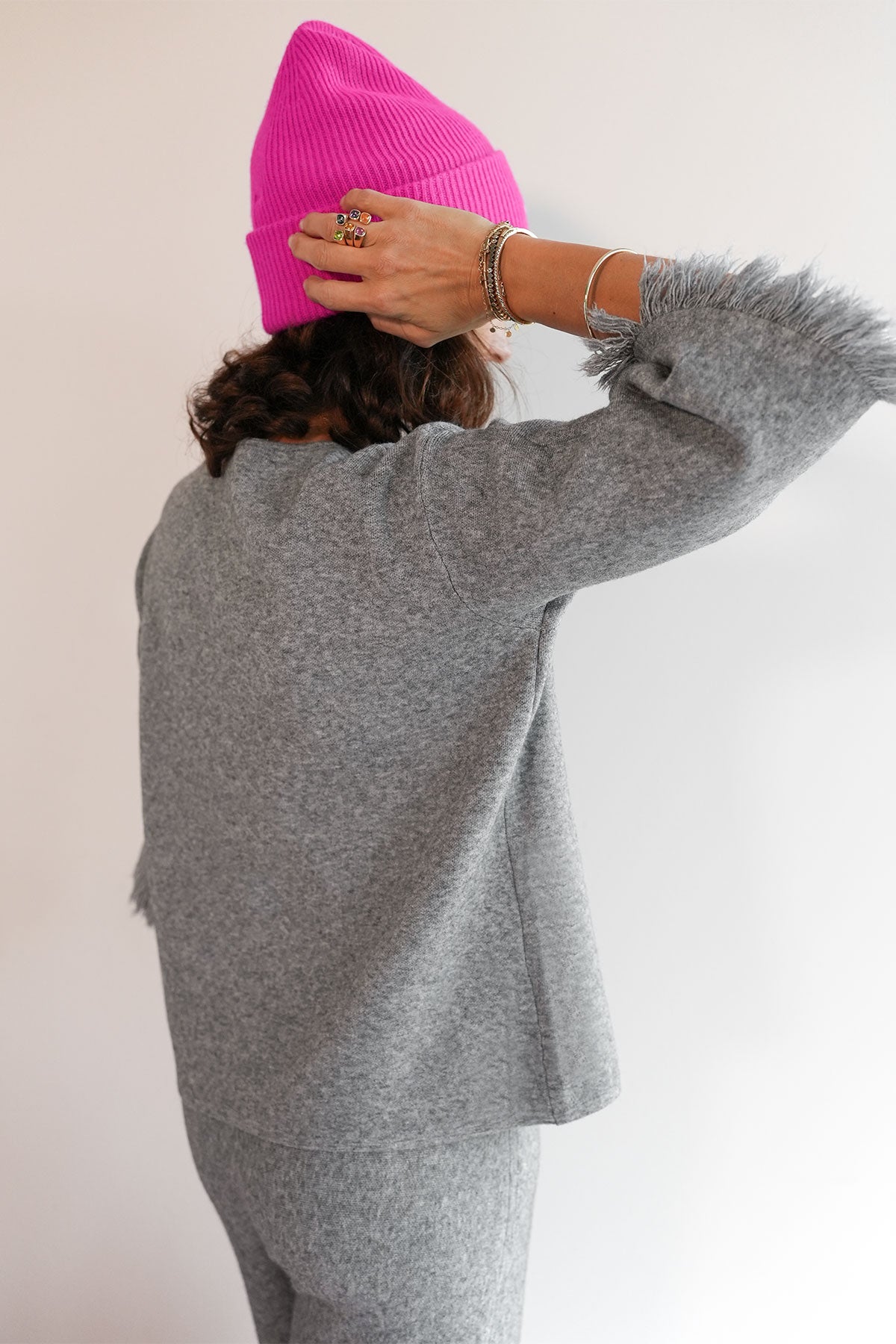 Pullover mit 3/4 Arm aus Viskose