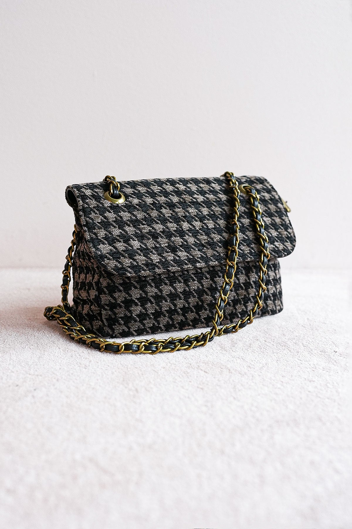 Crossbody Schultertasche Hahnentritt