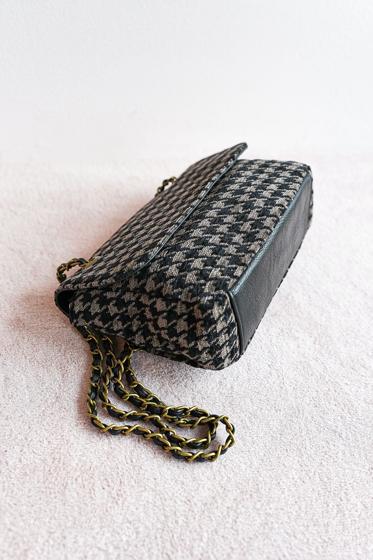 Crossbody Schultertasche Hahnentritt