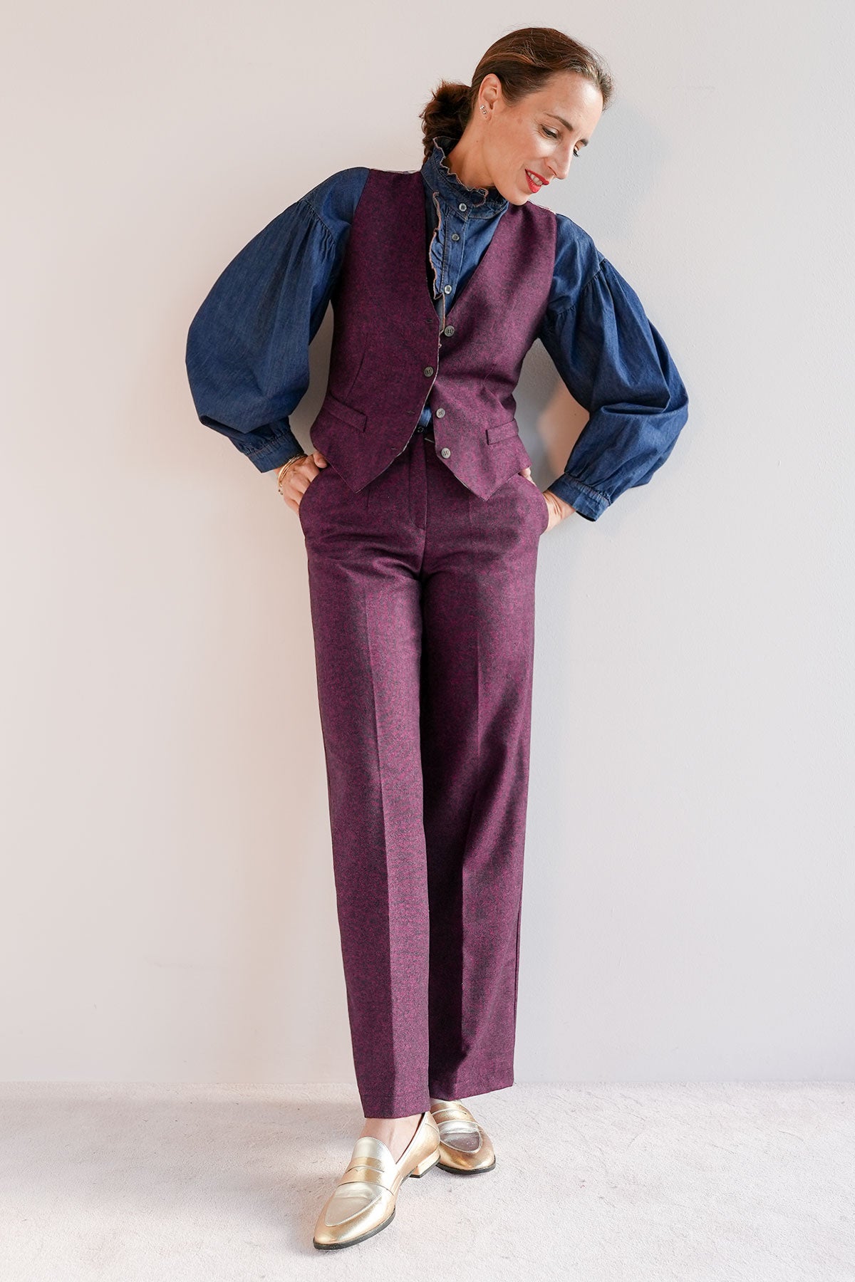 Tweedspencer aus Wollmix