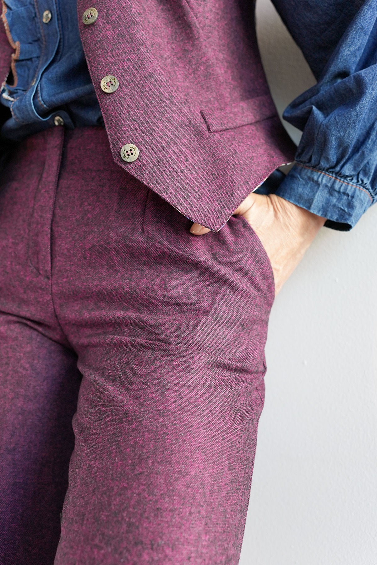 Tweedspencer aus Wollmix
