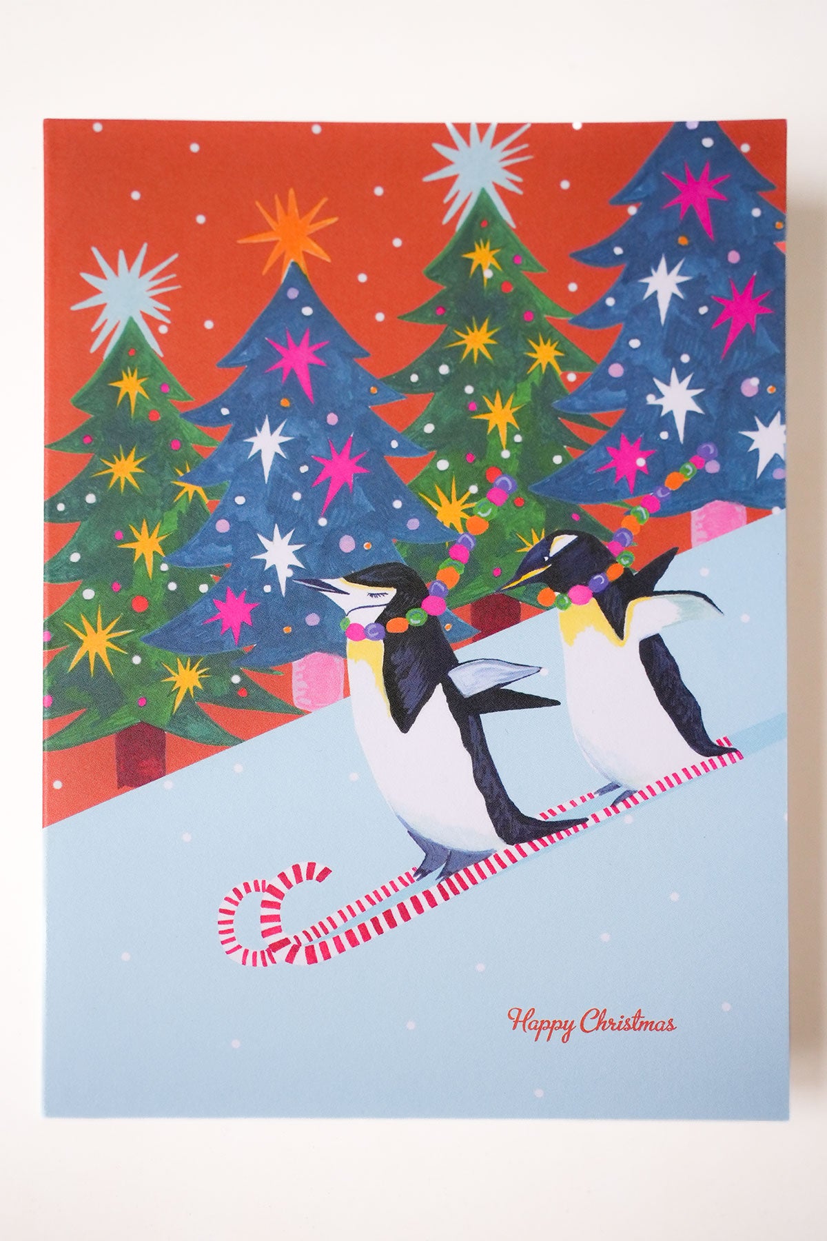 Weihnachtskarte Pinguine