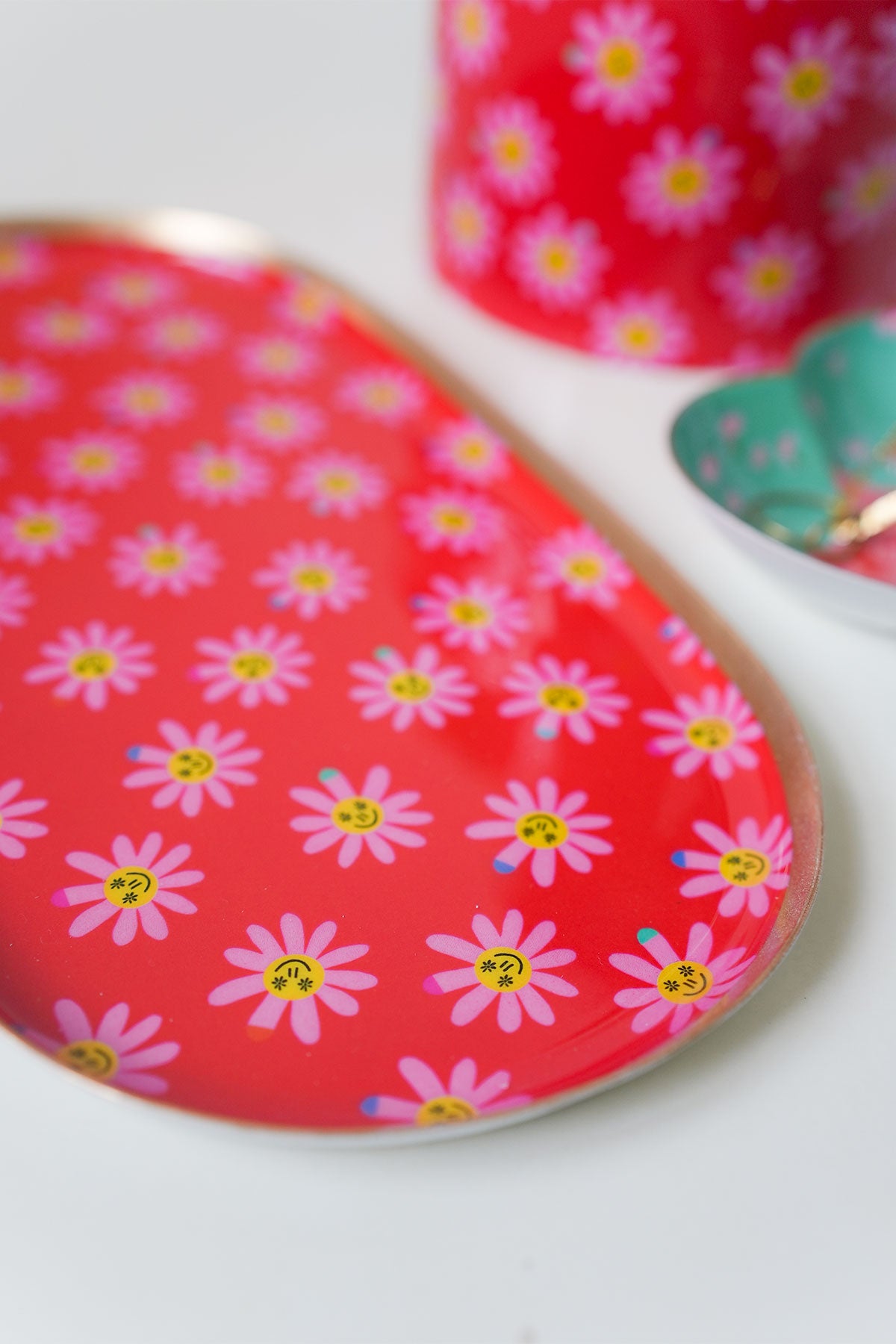 Tablett Happy Flower