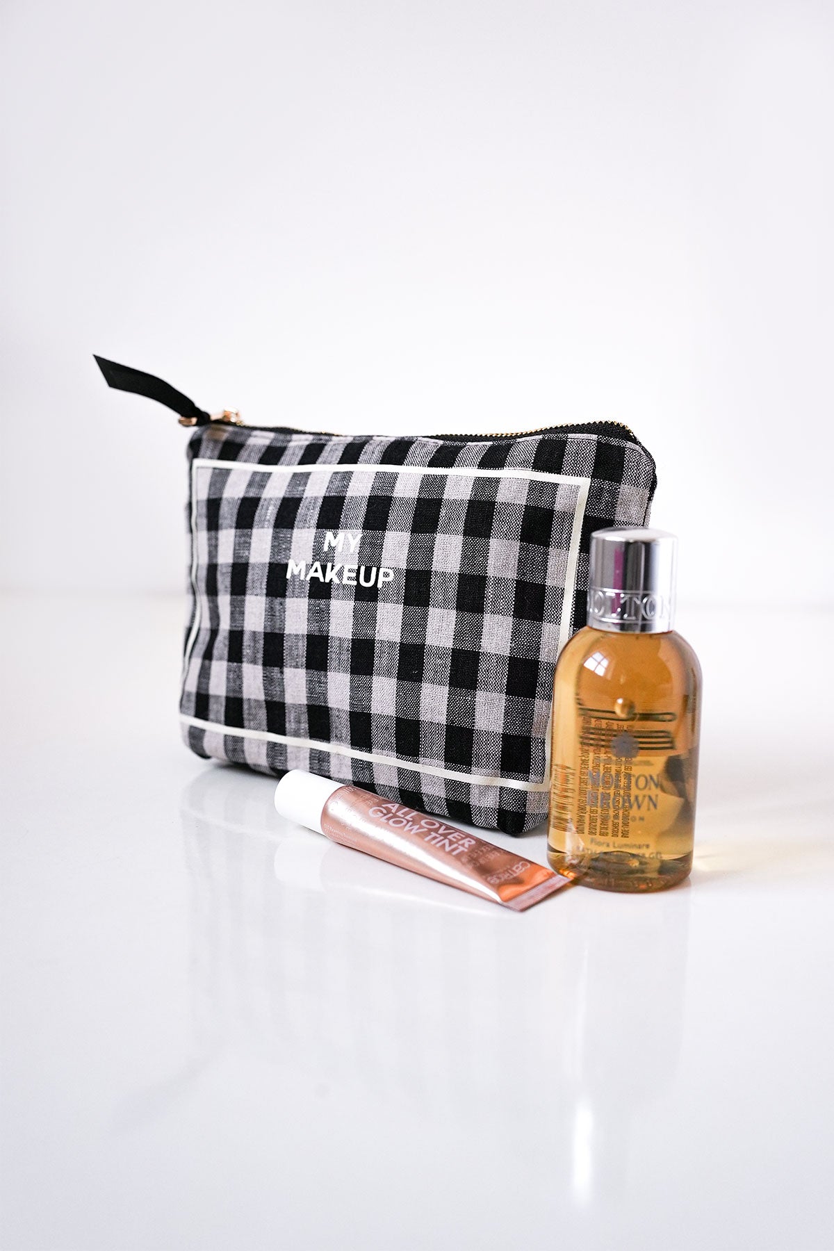 Gingham Make-Up Täschchen