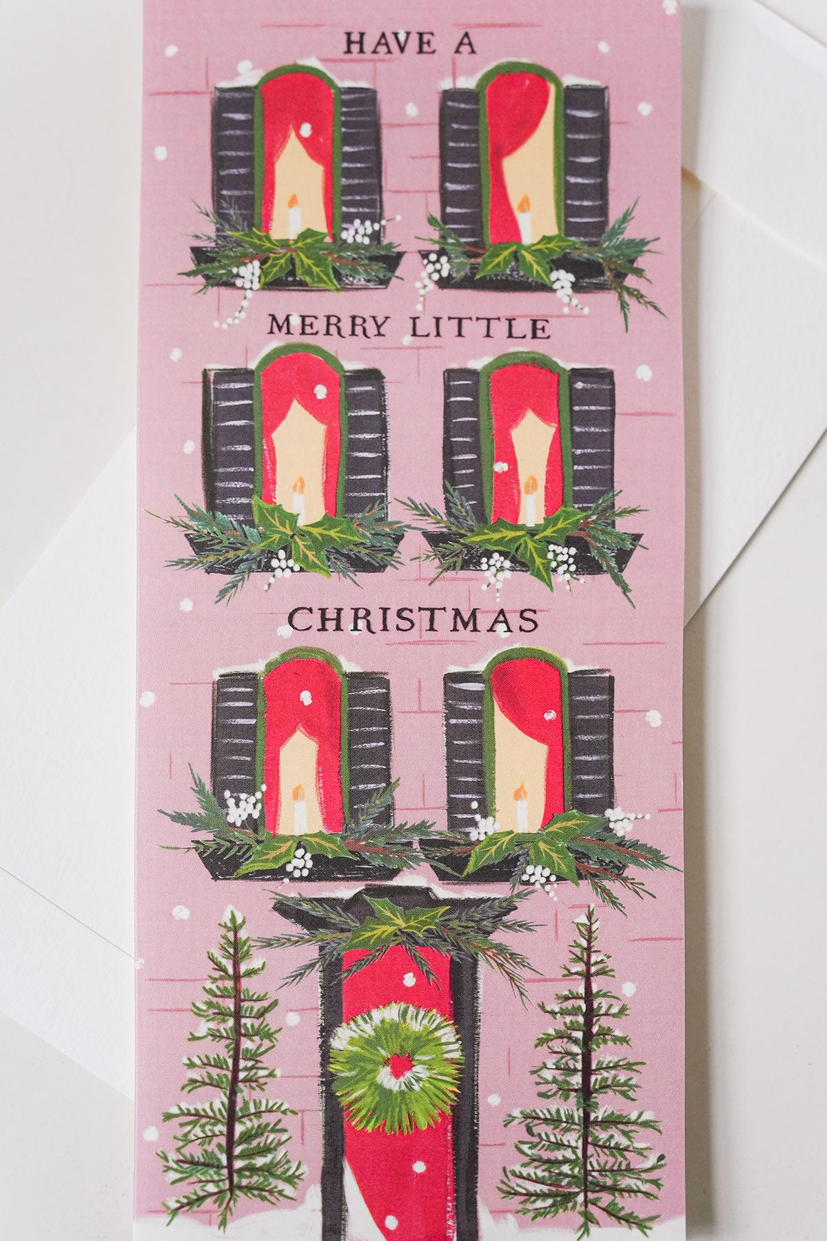 Weihnachtskarte Merry little Christmas