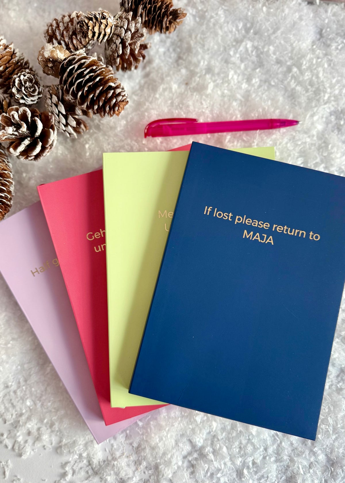 Personalisierbares Notizbuch 'Rot'