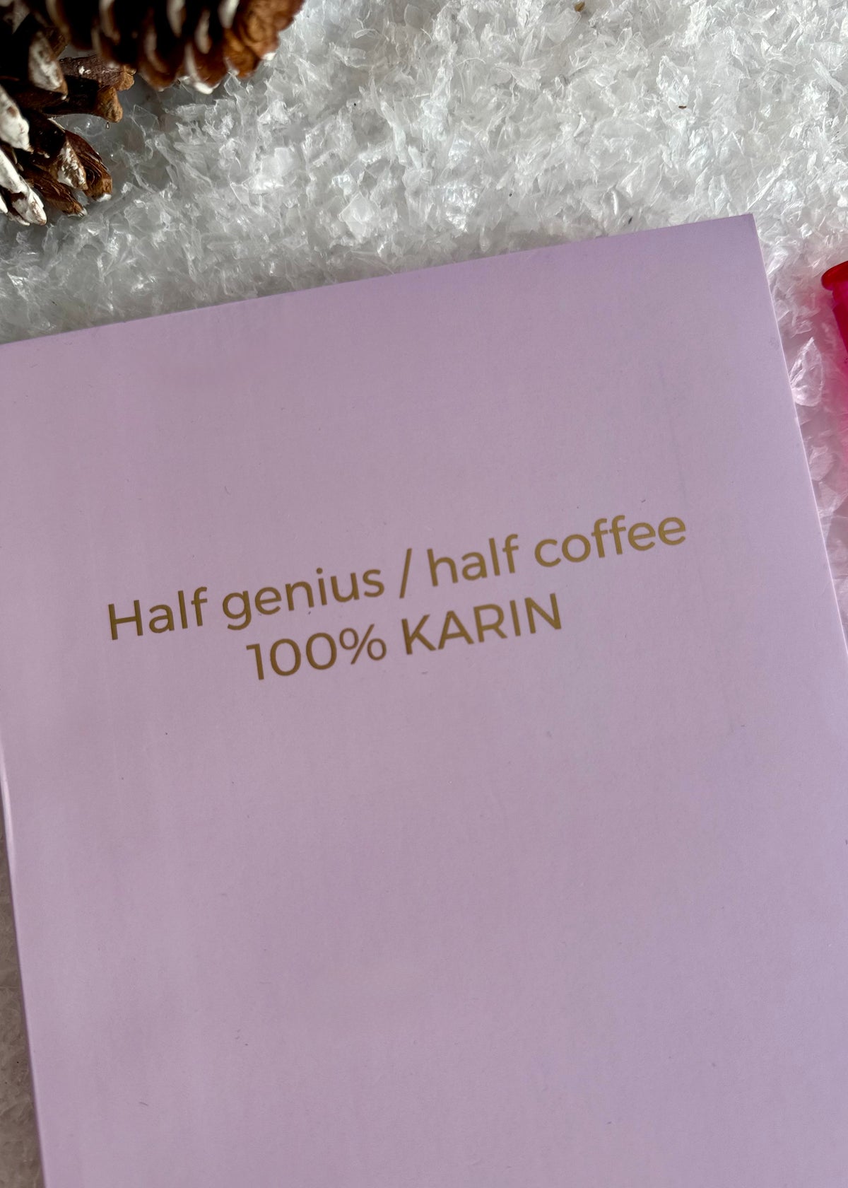 Personalisierbares Notizbuch 'Rot'