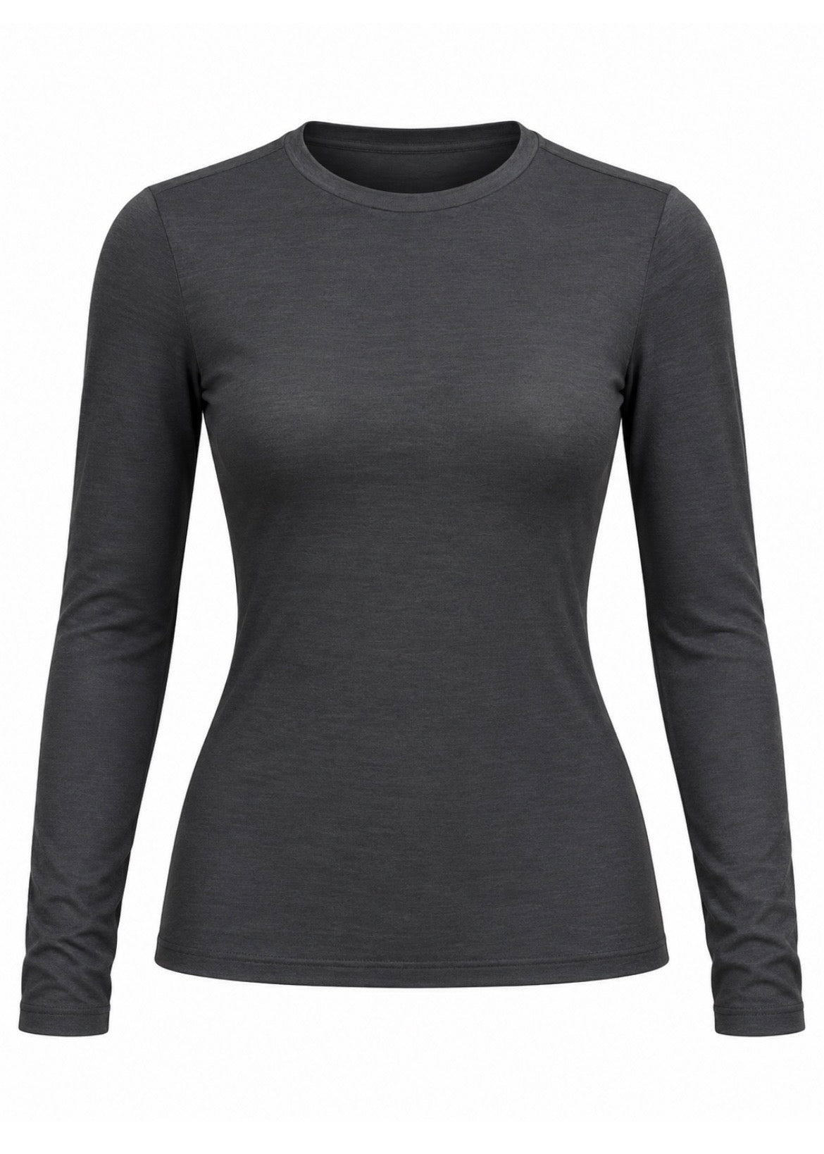 Longsleeve Kaschmir-Mix 'Anthrazit'