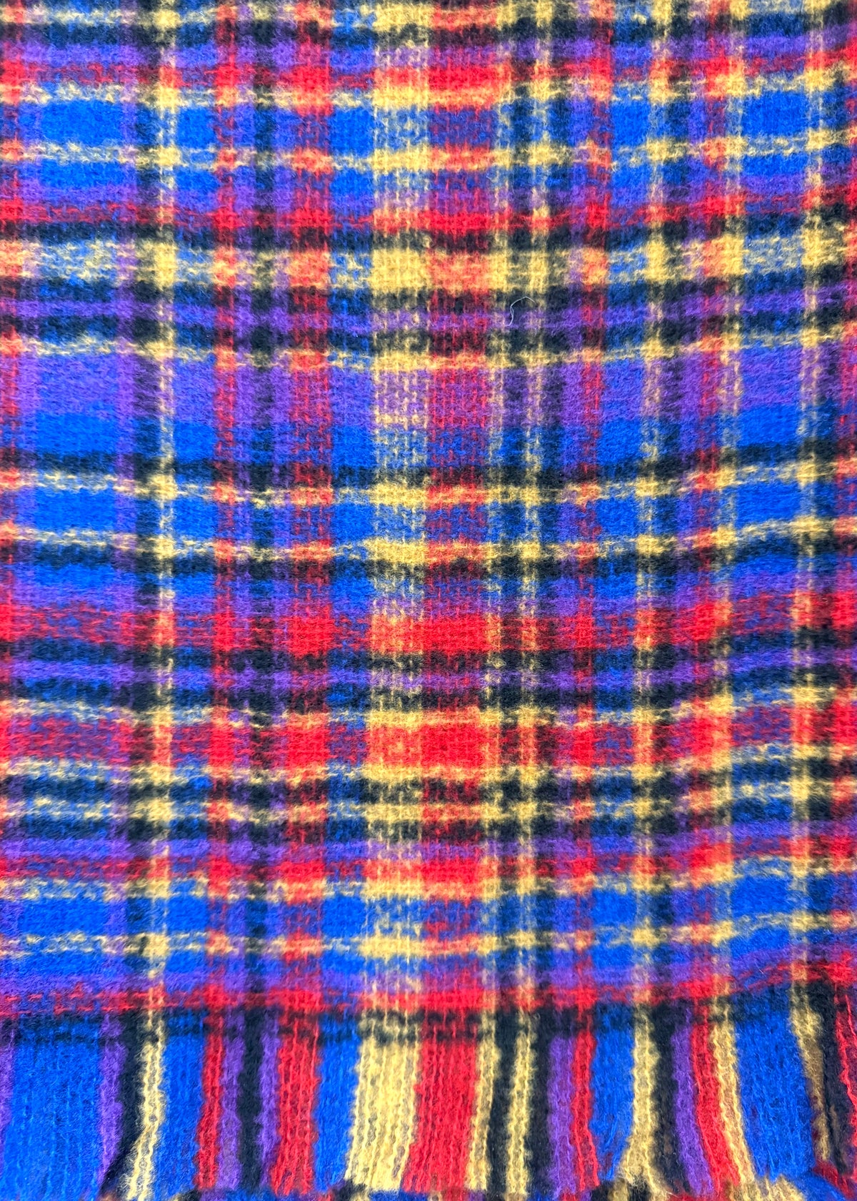 Karo Schal 'Lila-Blau'