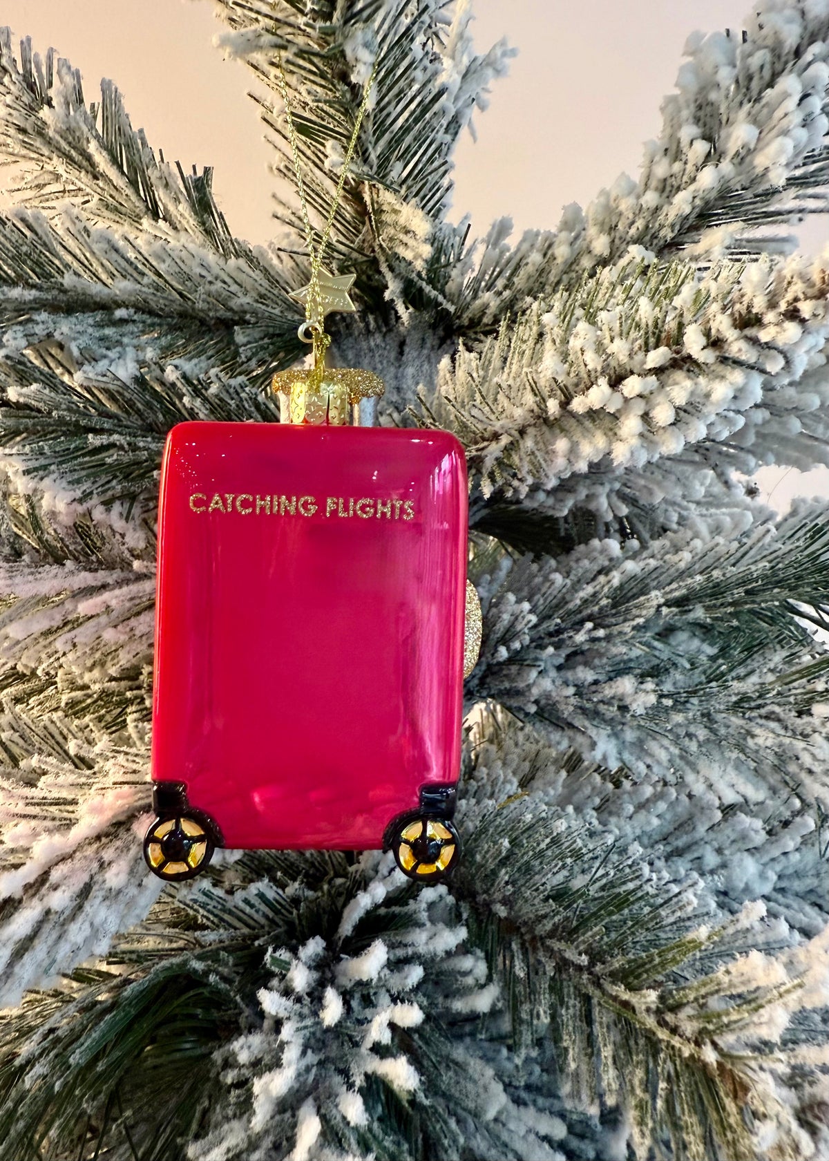 Christbaumanhänger 'Catching Flights Koffer'