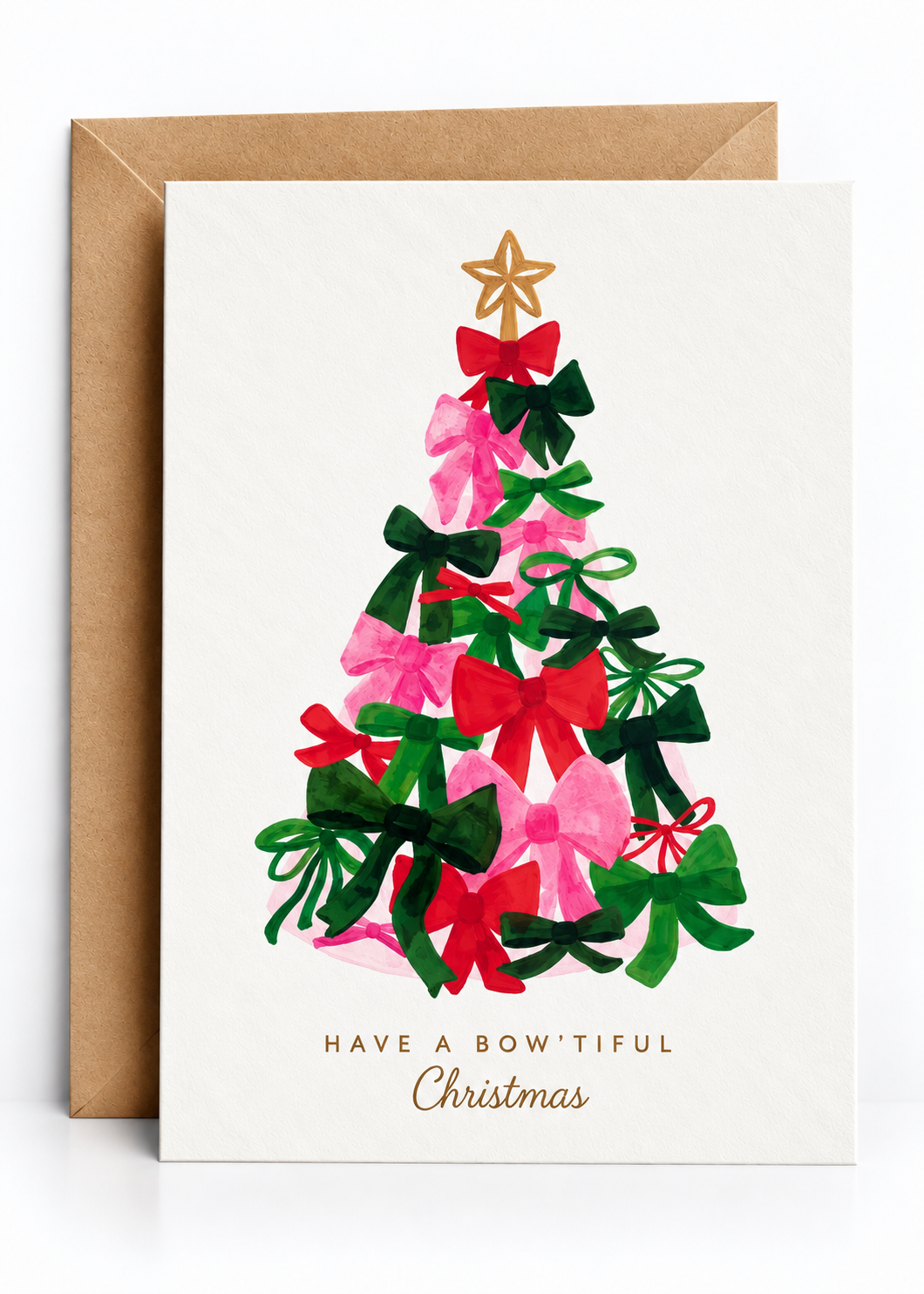 Karte 'Bow' Tiful Christmas'