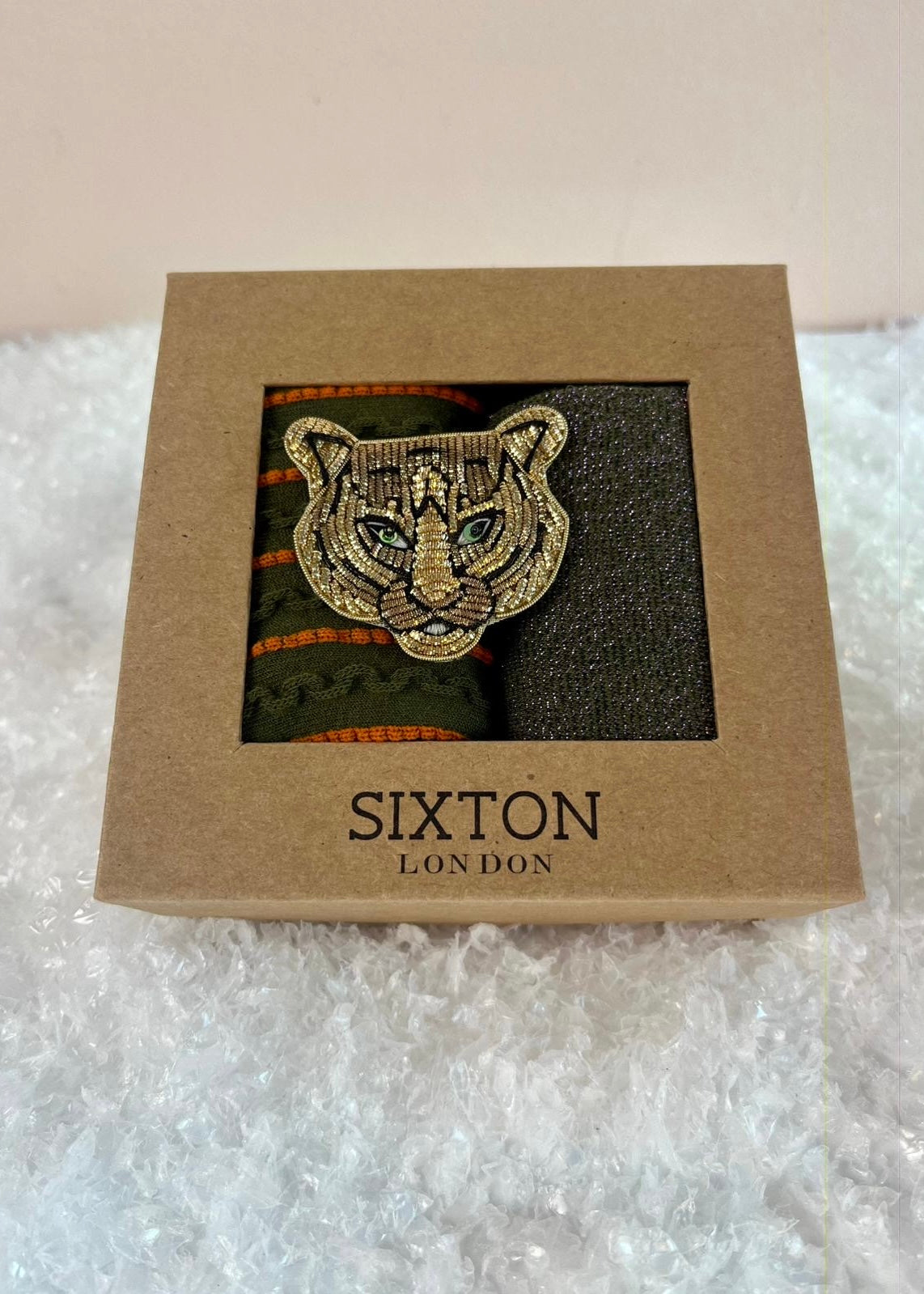 2er-Set Socken 'Tiger' Khaki