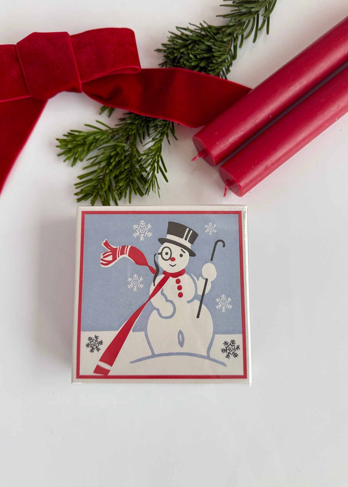 Streichhölzer Schneemann