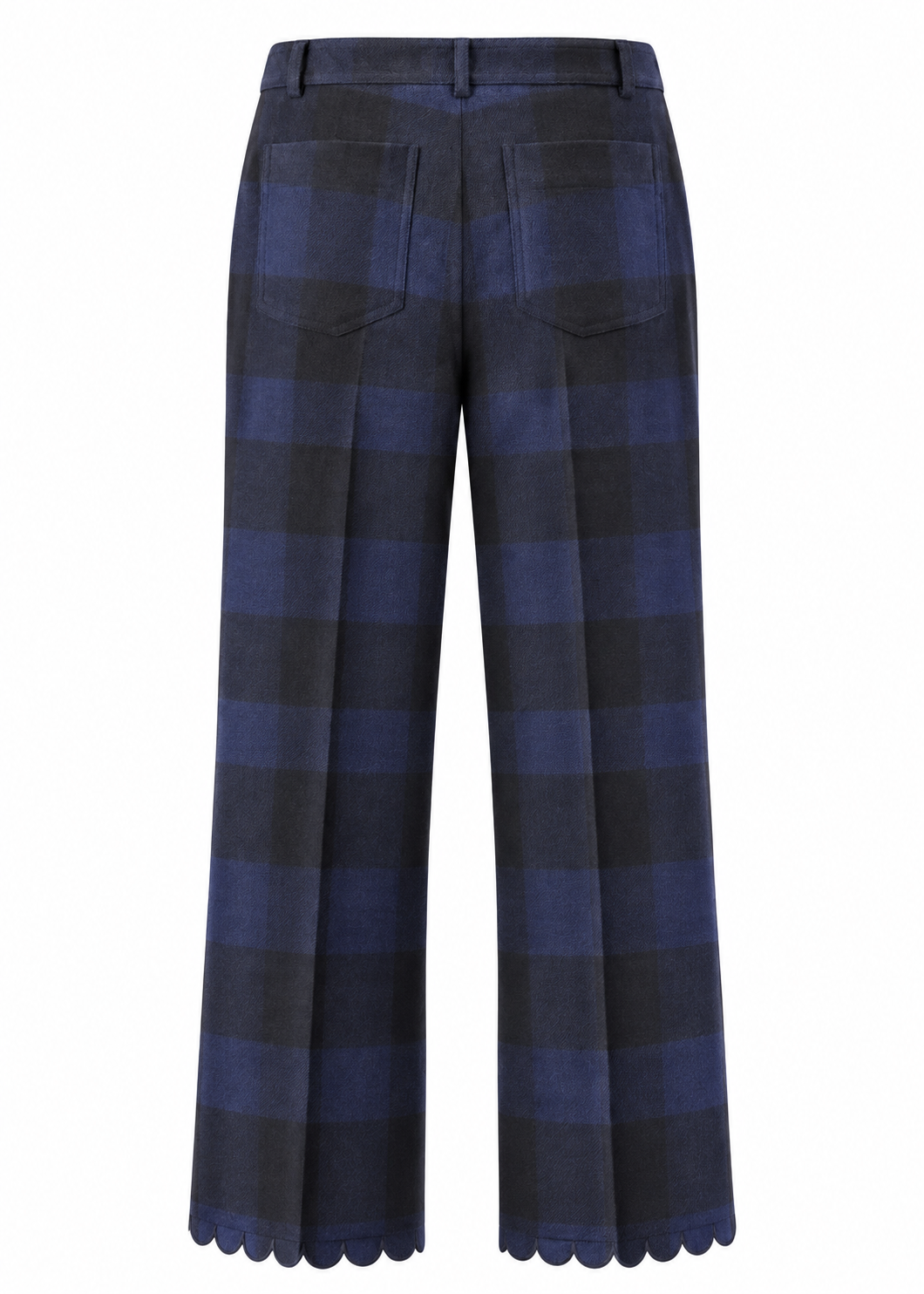 7/8 Hose mit Muschelsaum 'Vichy Karo'