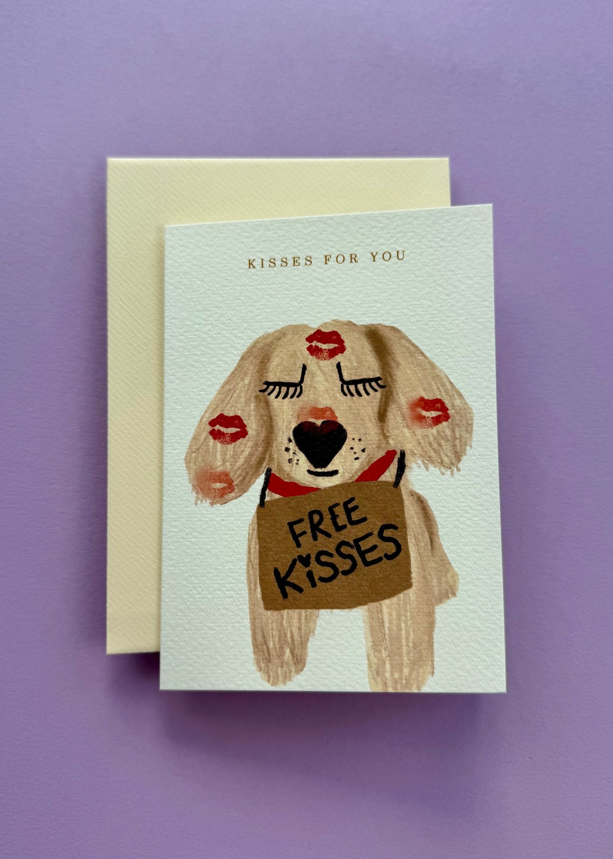 Karte &#39;Free Kisses&#39;