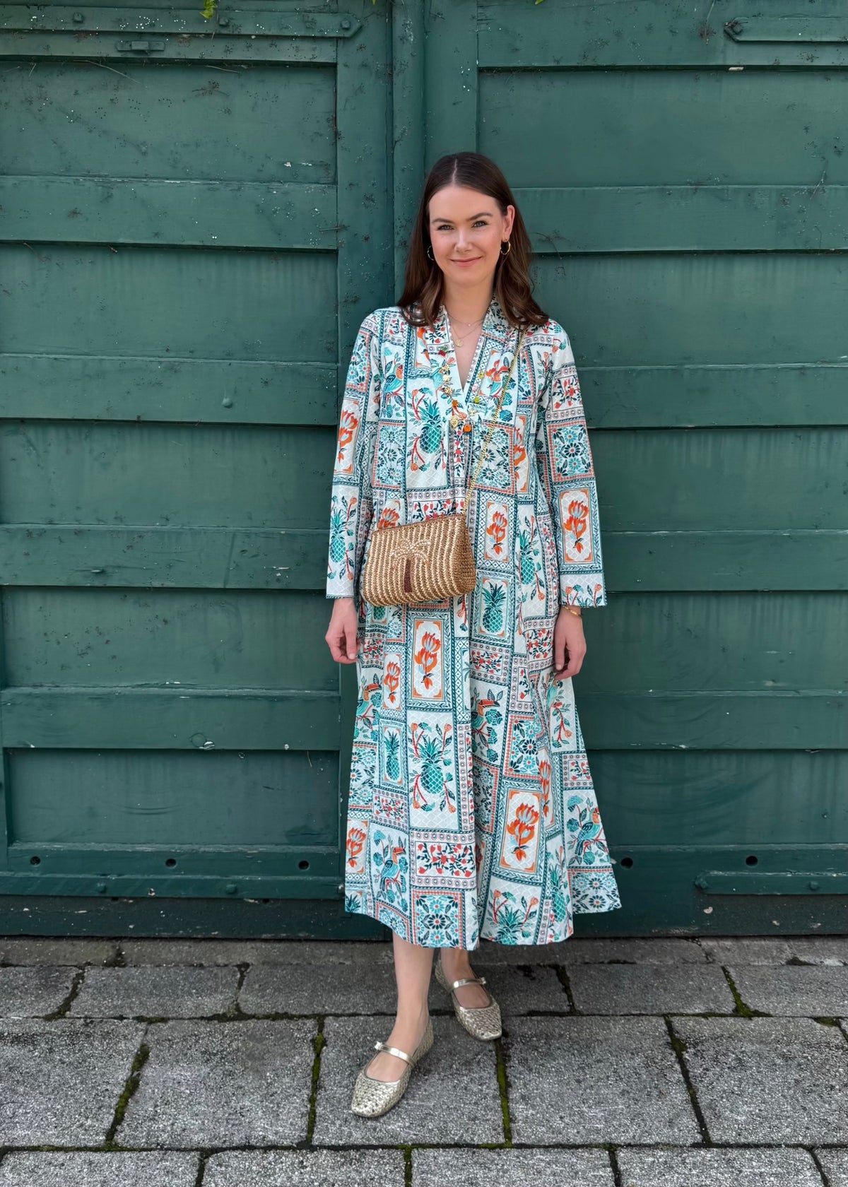 Kleid &#39;Sandelwood&#39; Türkis
