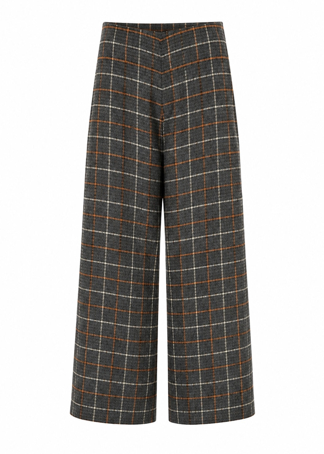 Hose mit Bundfalte 'Karo'