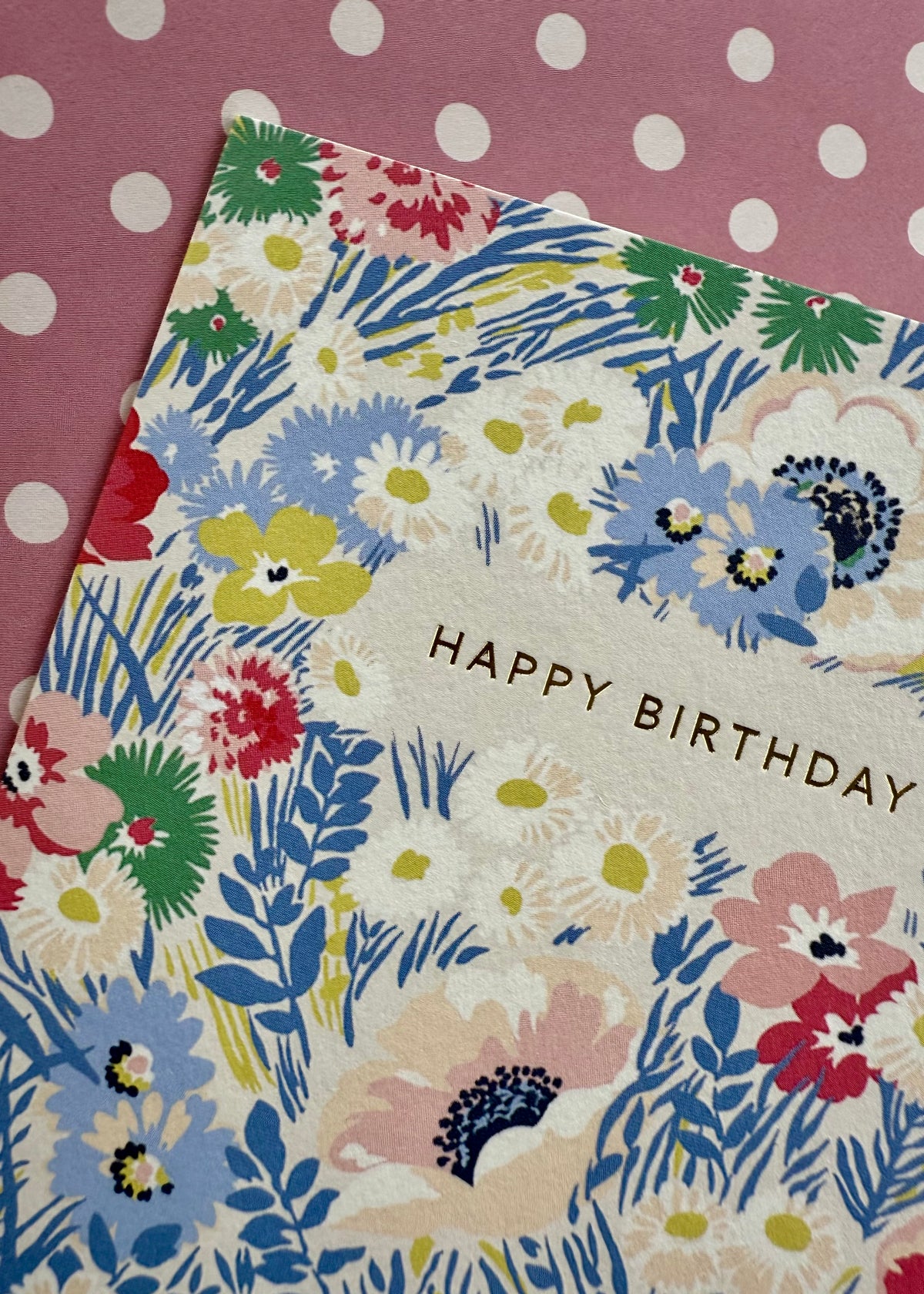 Karte &#39;Happy Birthday&#39; Pastell