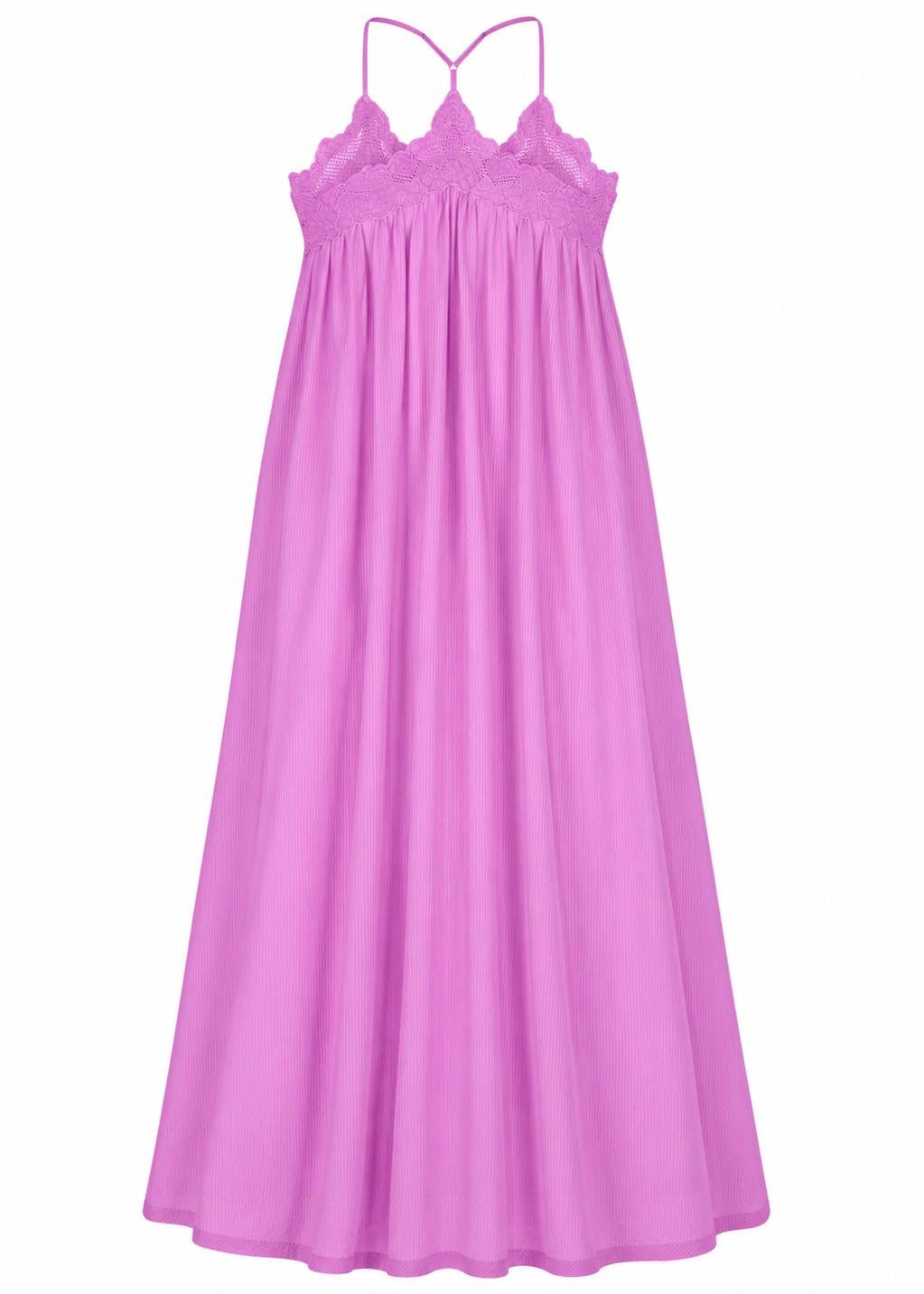 Trägerkleid mit Spitze