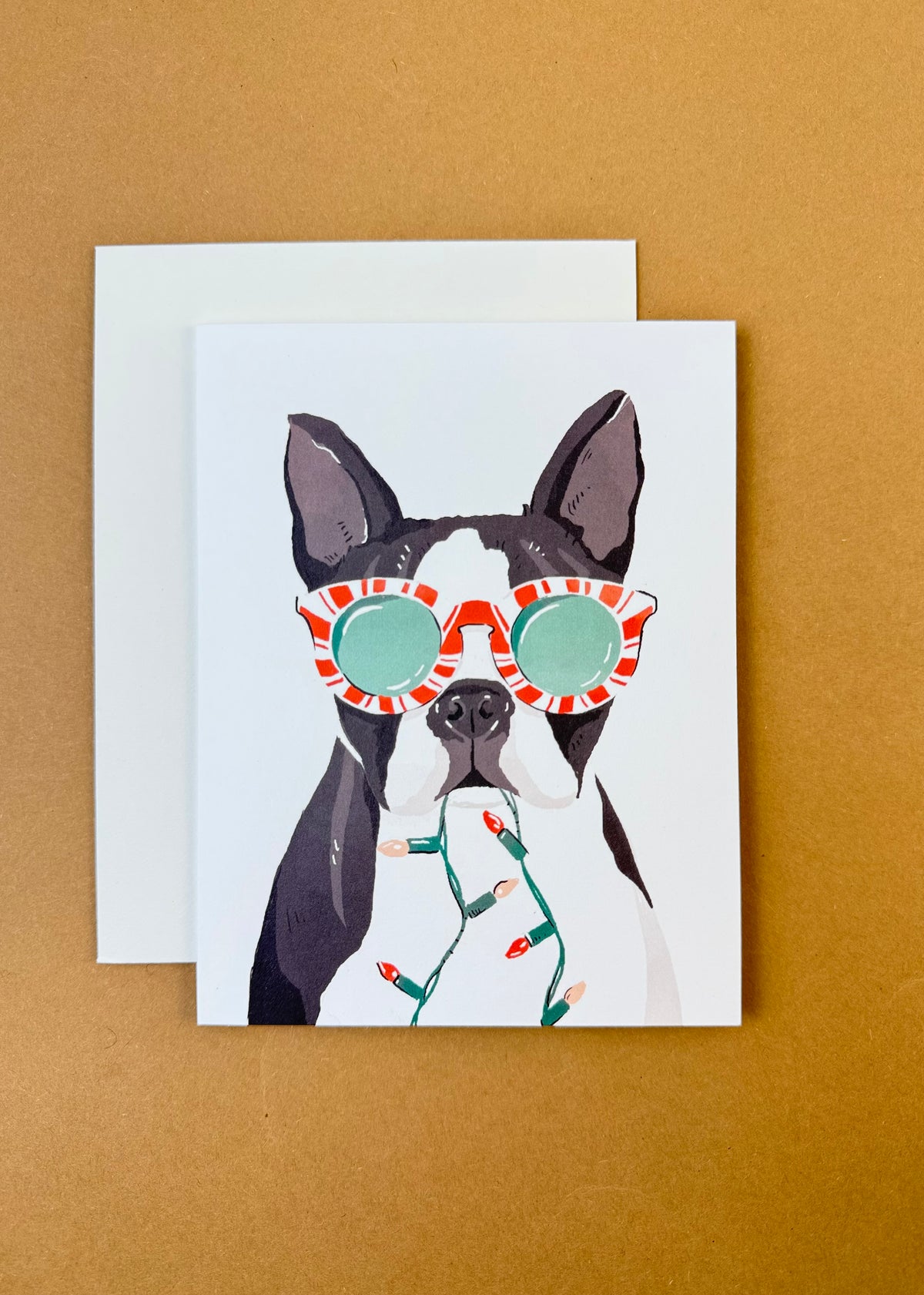 Karte 'X-Mas Dog Lichterkette'