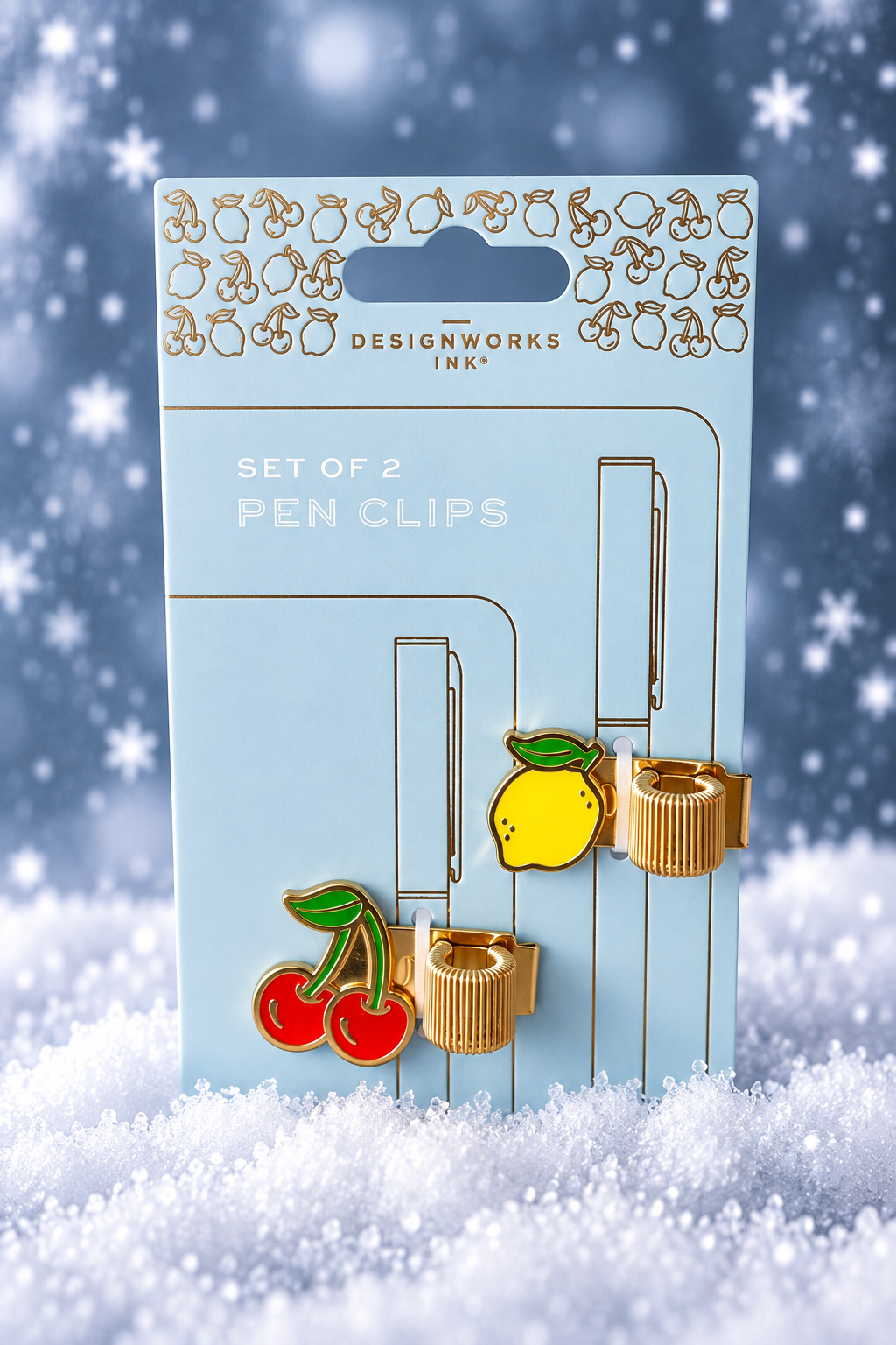 Stifte Clips Set 'Zitrone & Kirsche'