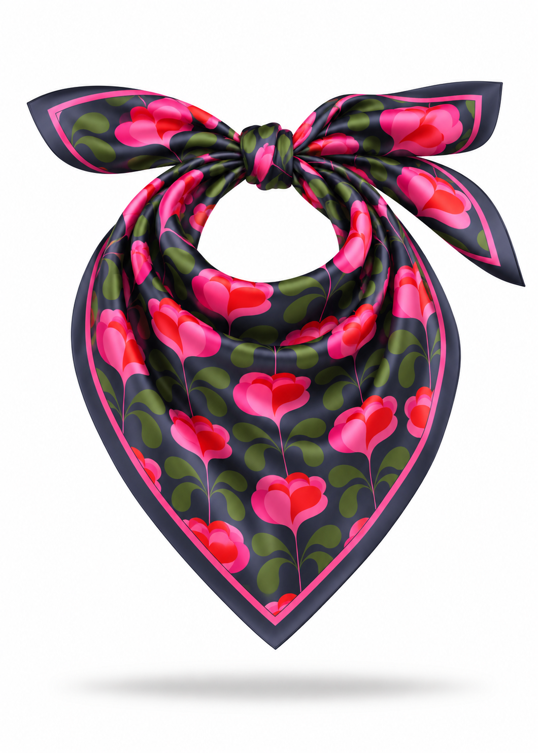Tuch 'Flower' Navy