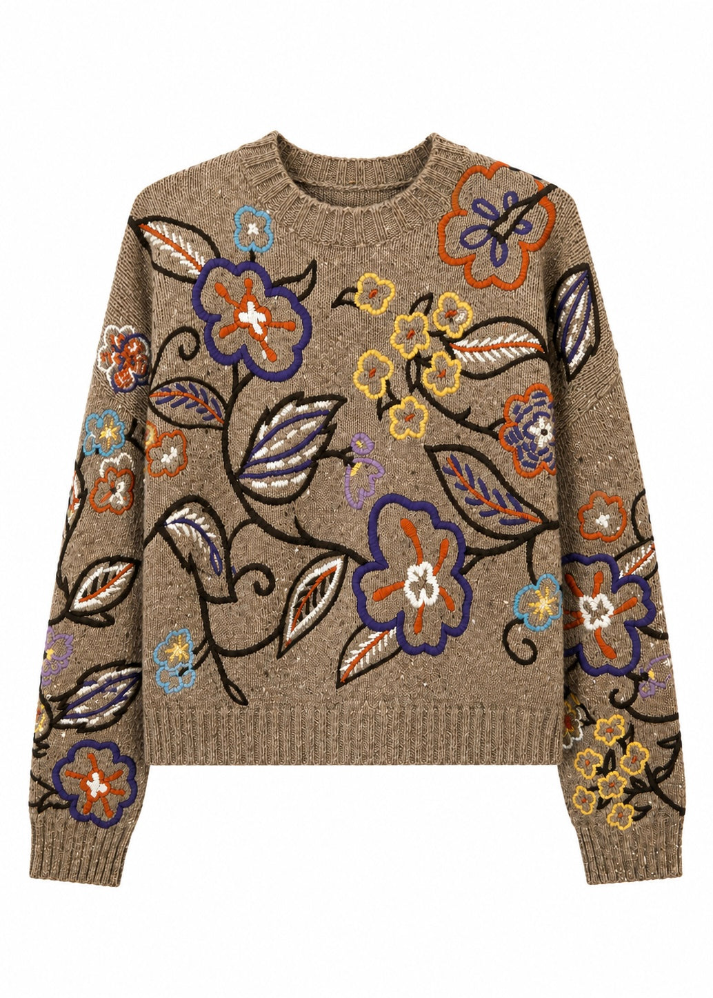 Strickpullover 'Flowers'