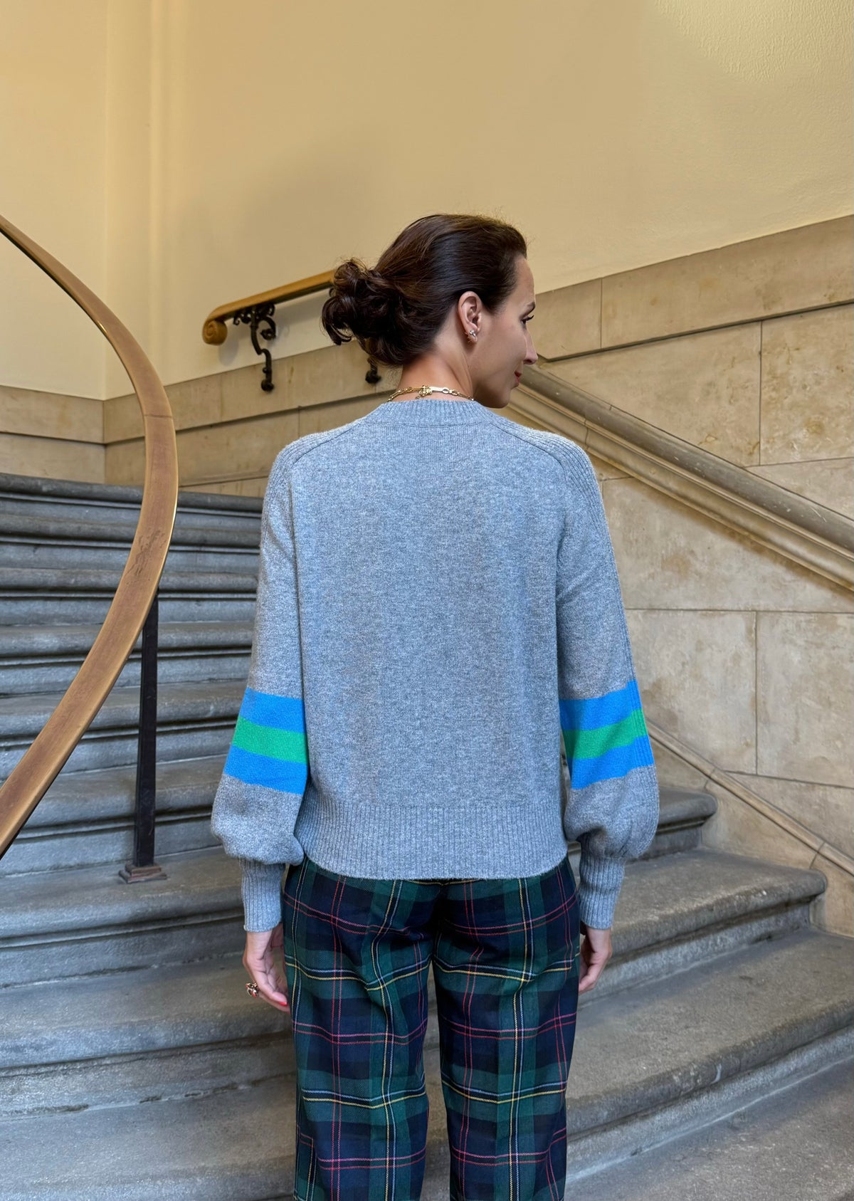 Pullover mit Ballonärmel &#39;Grau&#39;