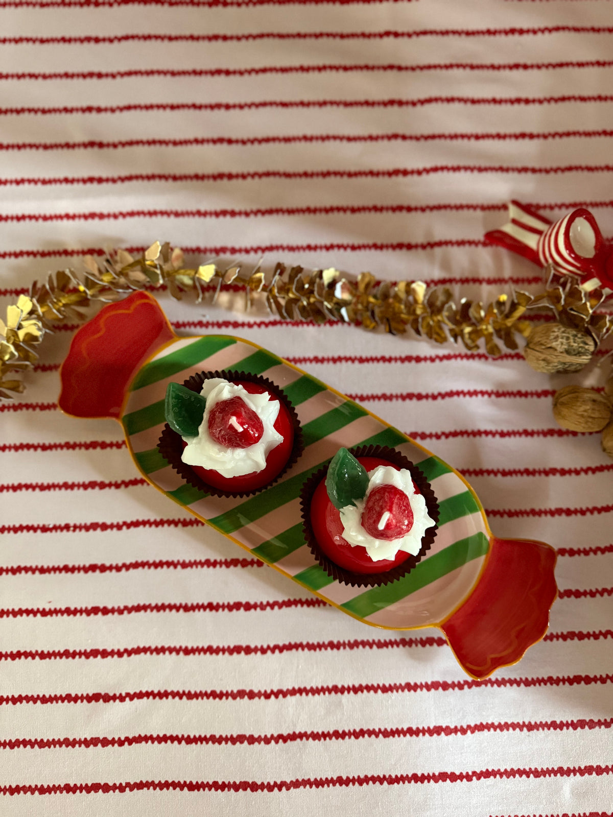 Teller 'Bonbon' Rot-Grün