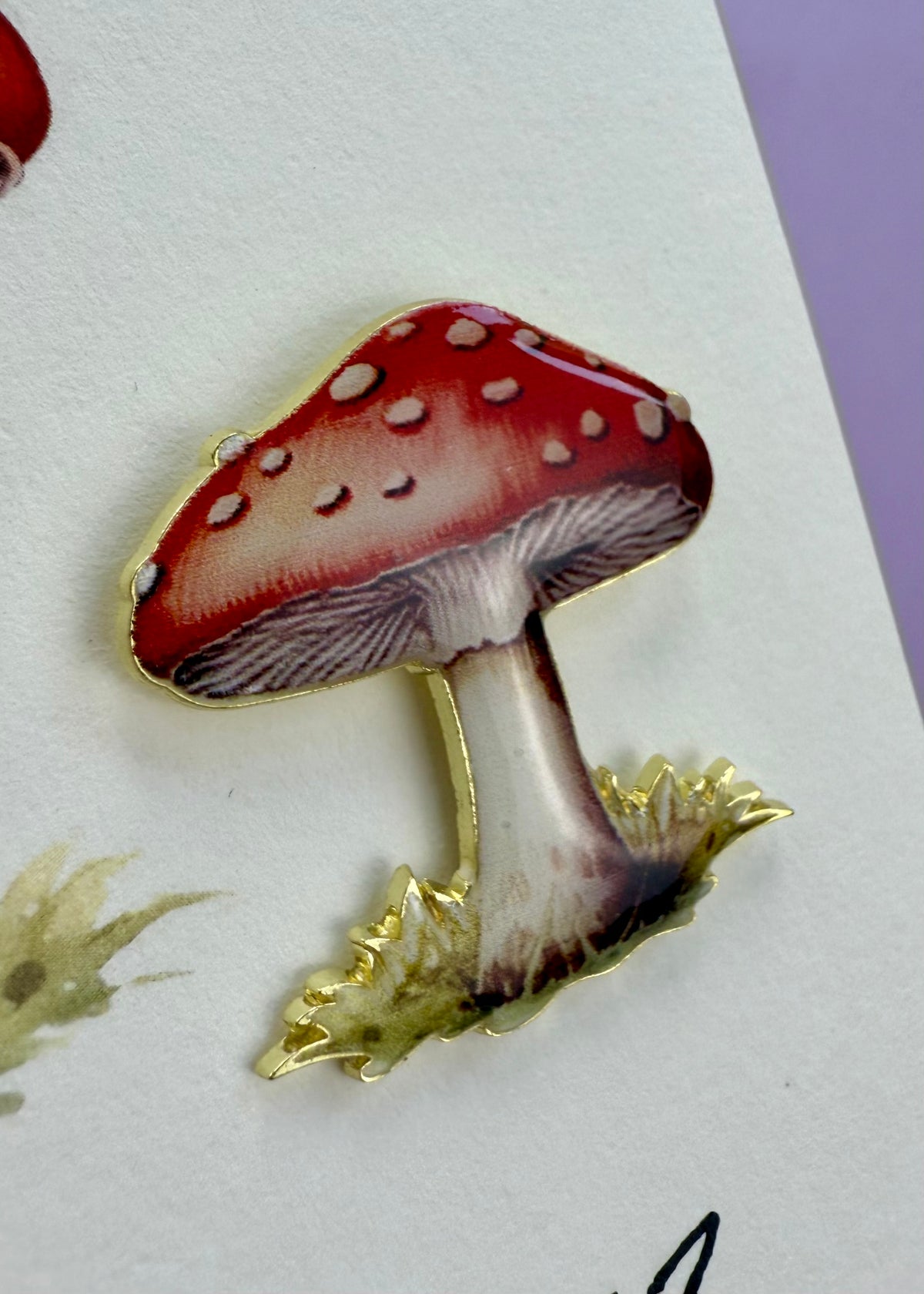 Anstecker-Karte &#39;Pilz&#39;
