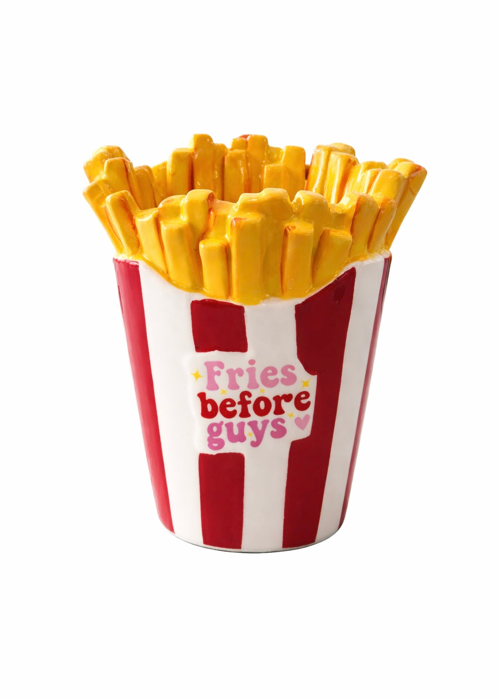 Vase 'Fries Before Guys'