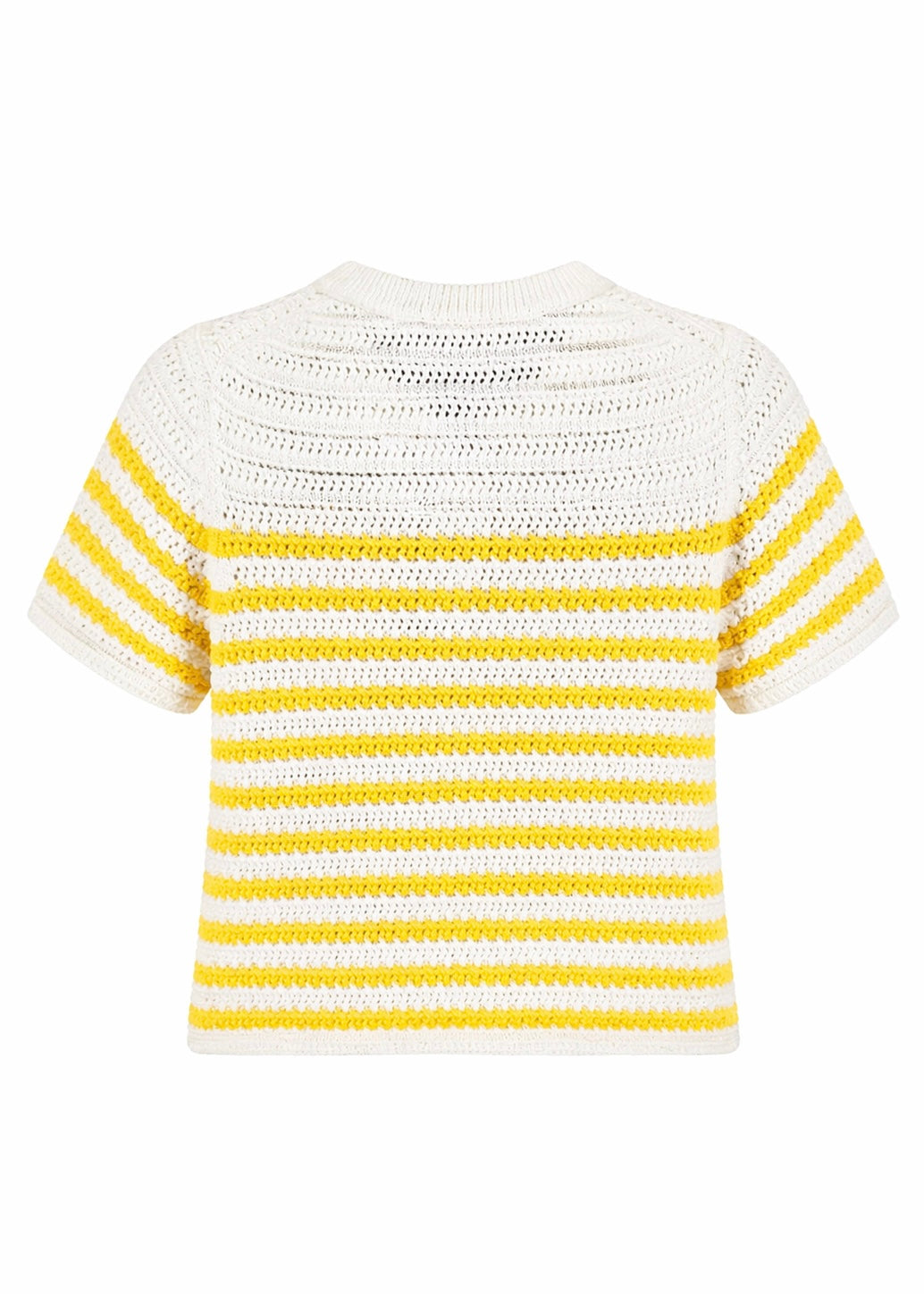 Kurzarm Strickpullover 'Zitrone'