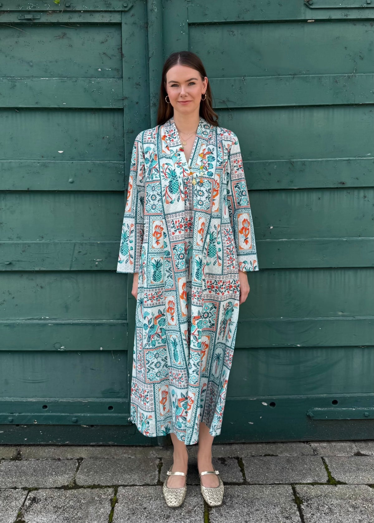Kleid &#39;Sandelwood&#39; Türkis