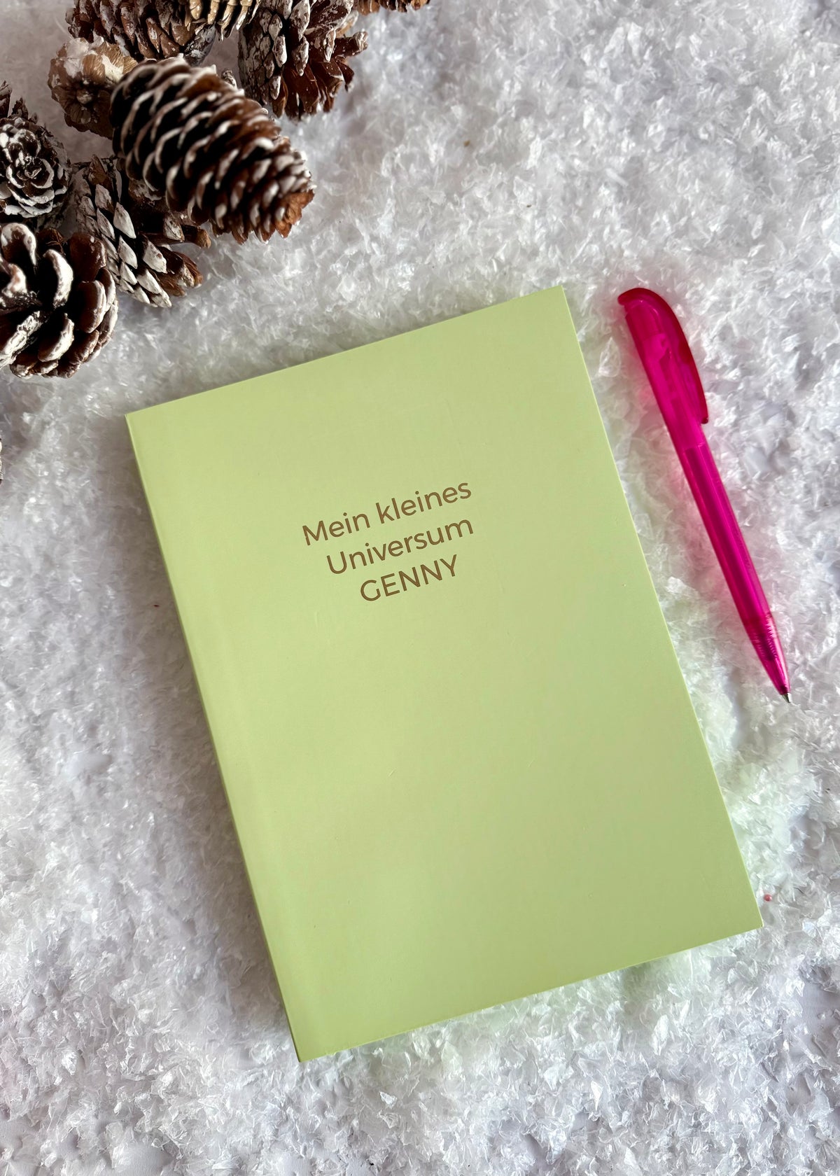 Personalisierbares Notizbuch 'Pistazie'