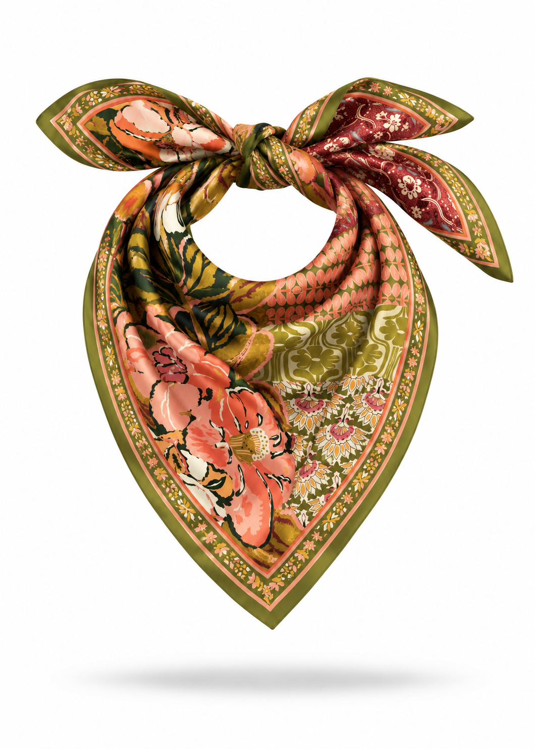 Tuch 'Flower' Olive