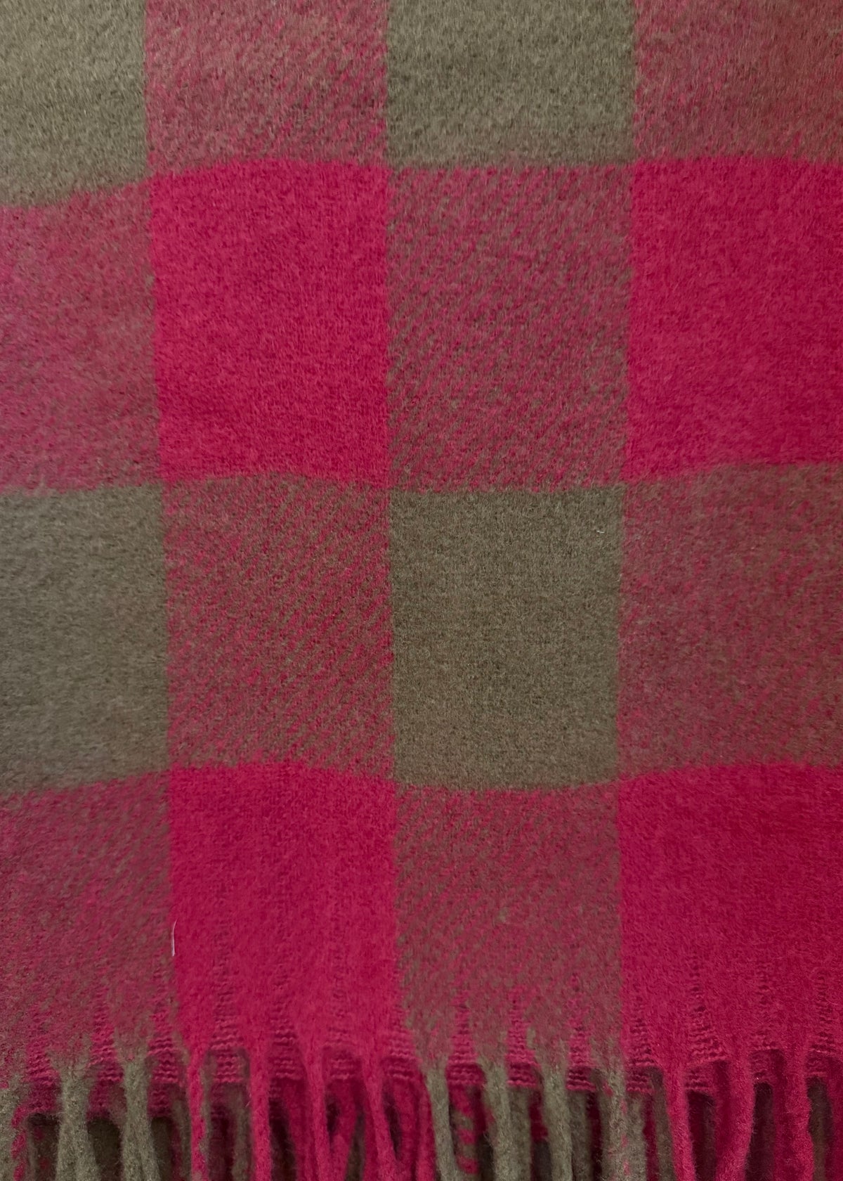 Karo Schal 'Braun-Rot'