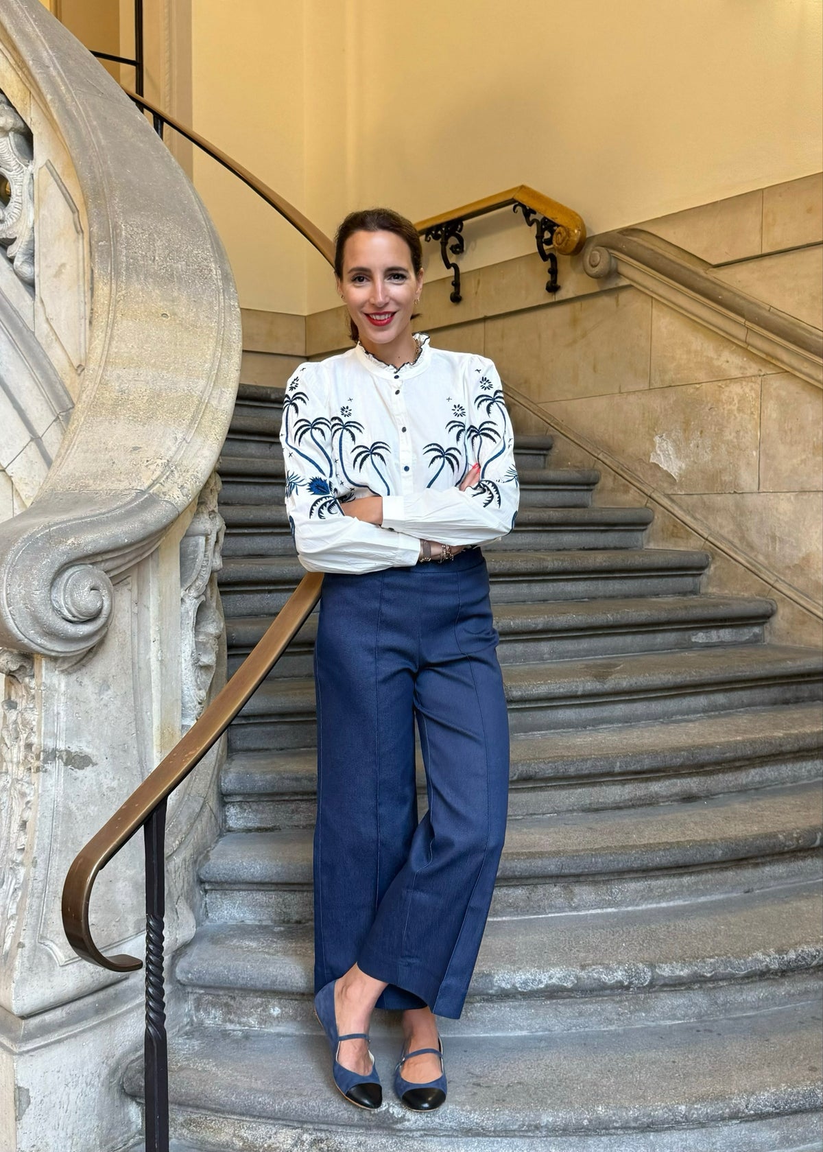 7/8 Jeans mit Bundfalte