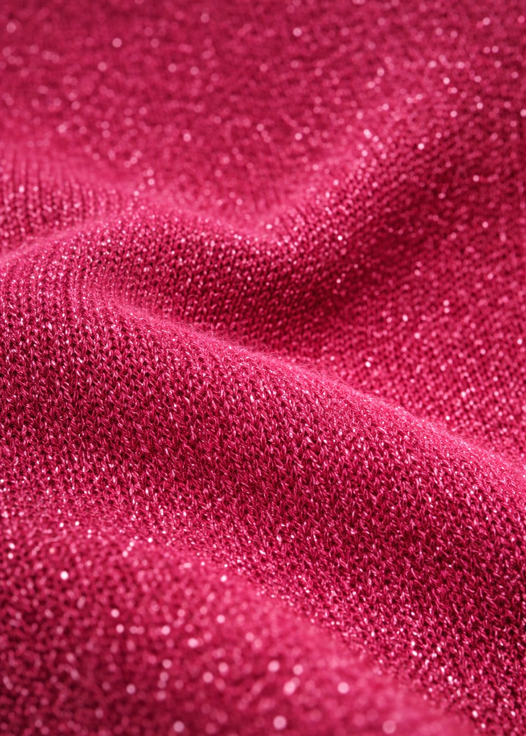 Strick-Top mit Lurex 'Fuchsia'