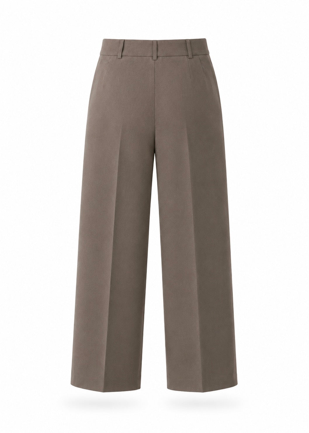 Hose mit Bundfalte 'Hellbraun'