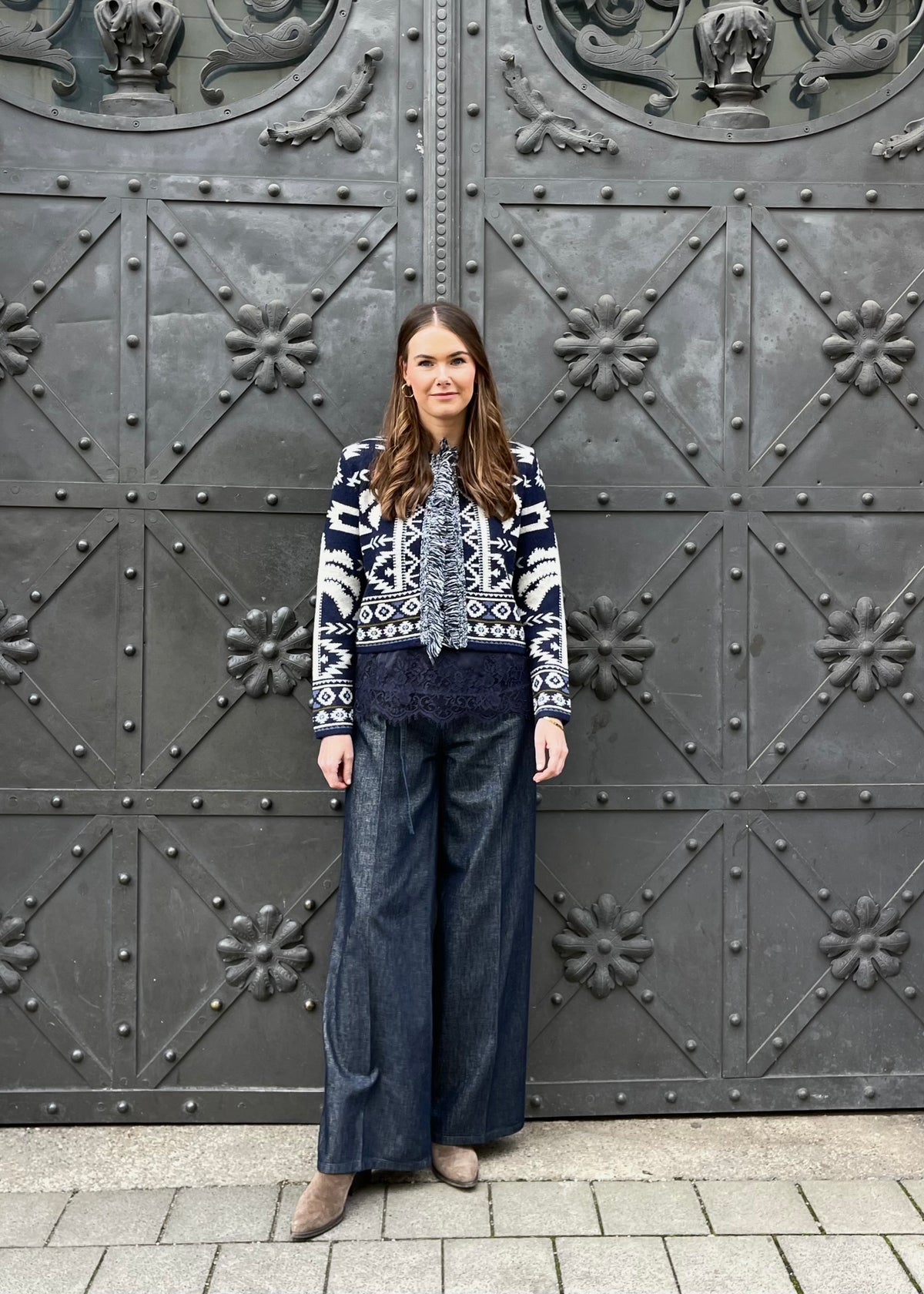 High-Waist Jeans &#39;Sventy Belt&#39;