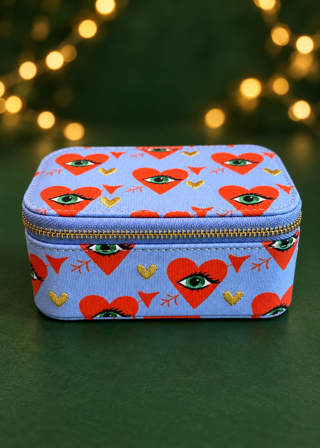 Schmuckbox mit Stickerei 'Eye'