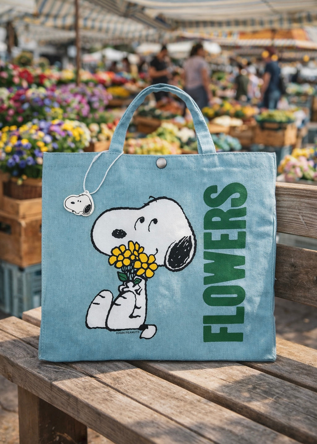 Denim-Shopper Flowers