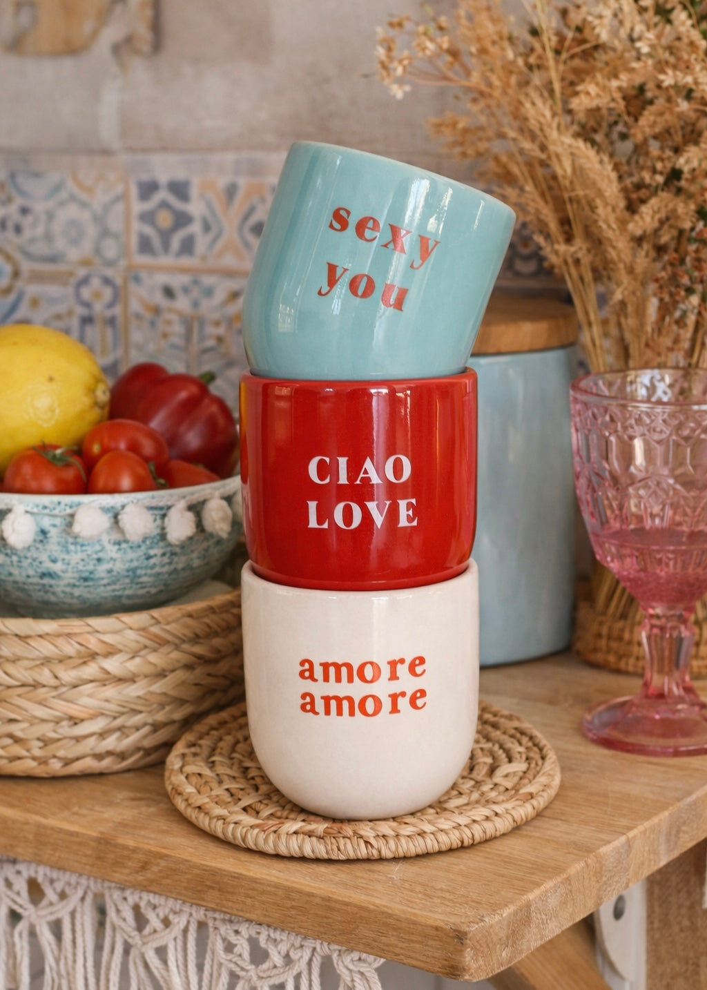 Keramikbecher 'Amore'