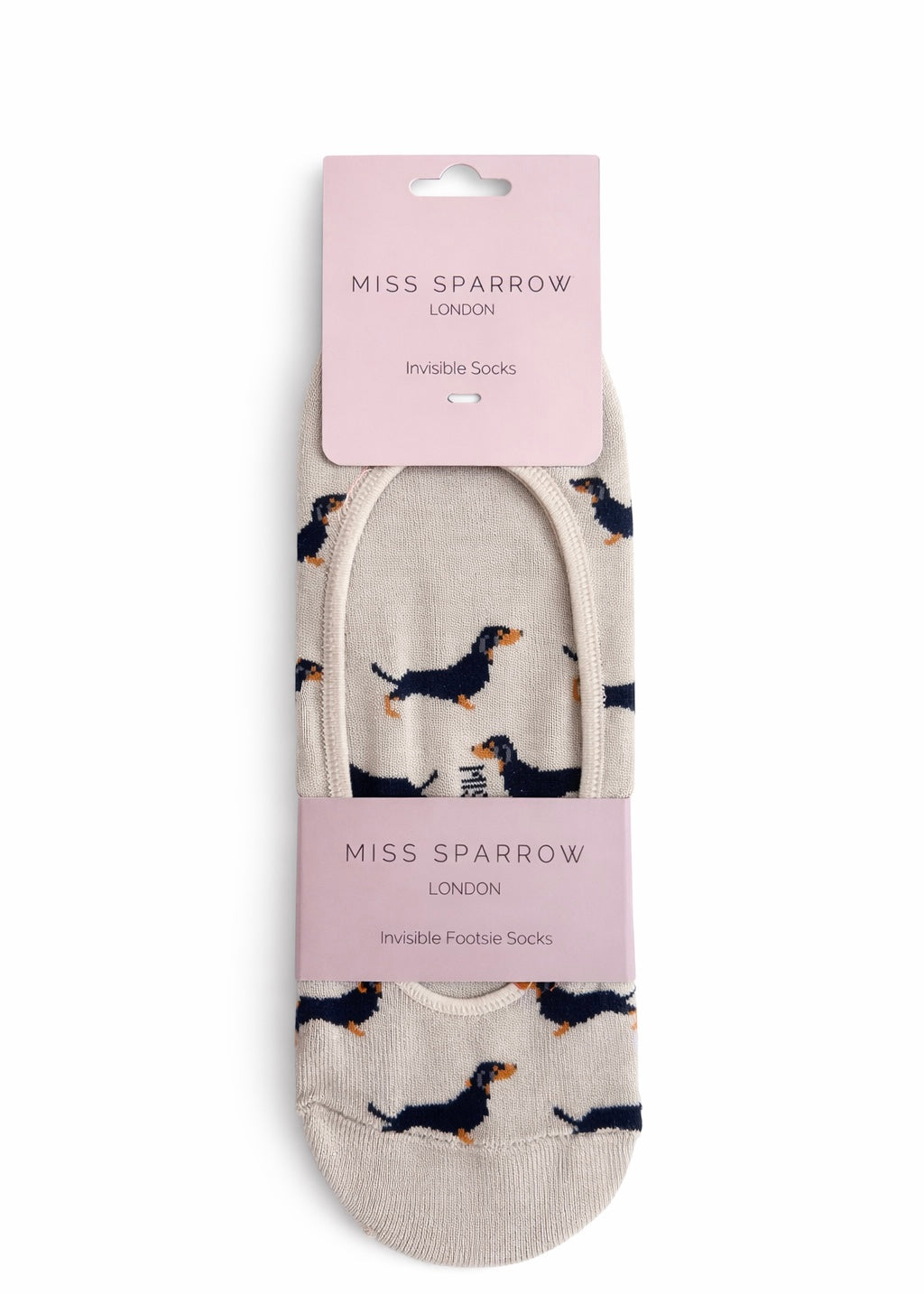 Füßlinge 'Dackel' Beige