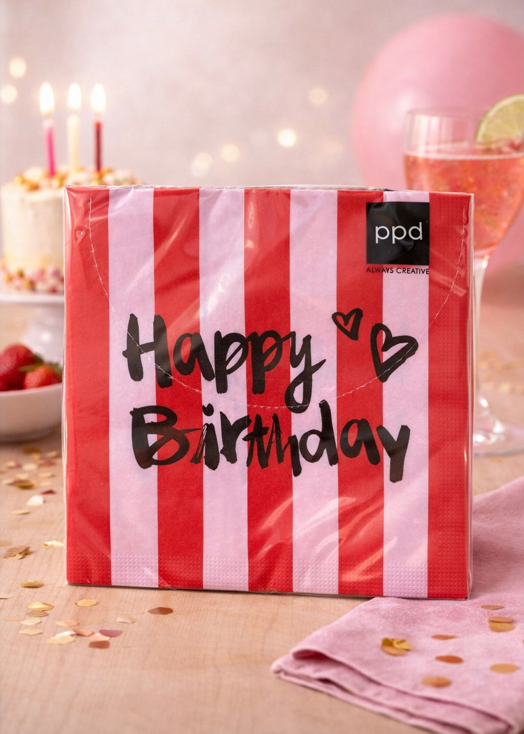 Servietten 'Happy Birthday'