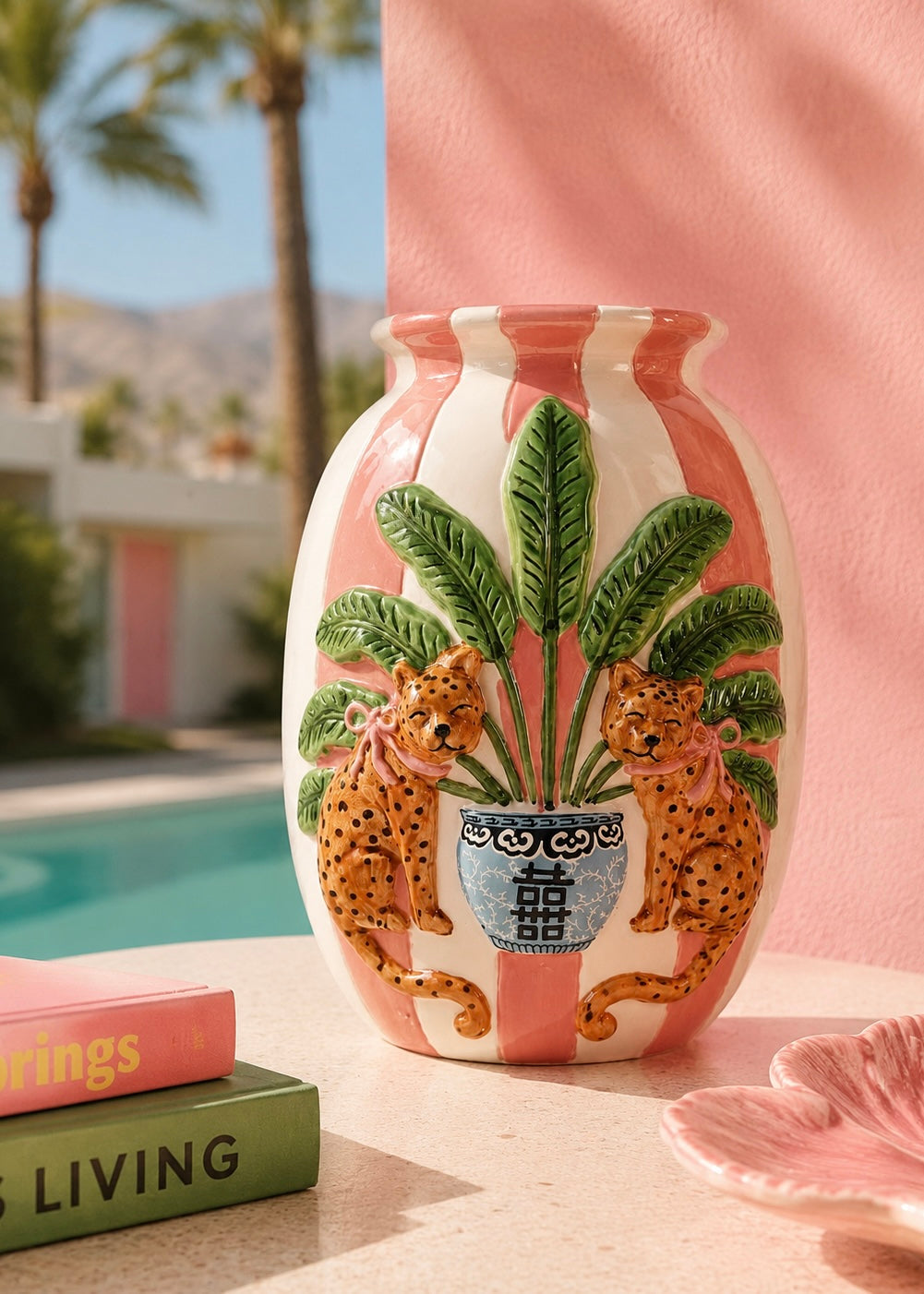 Keramik Vase 'Leopard'