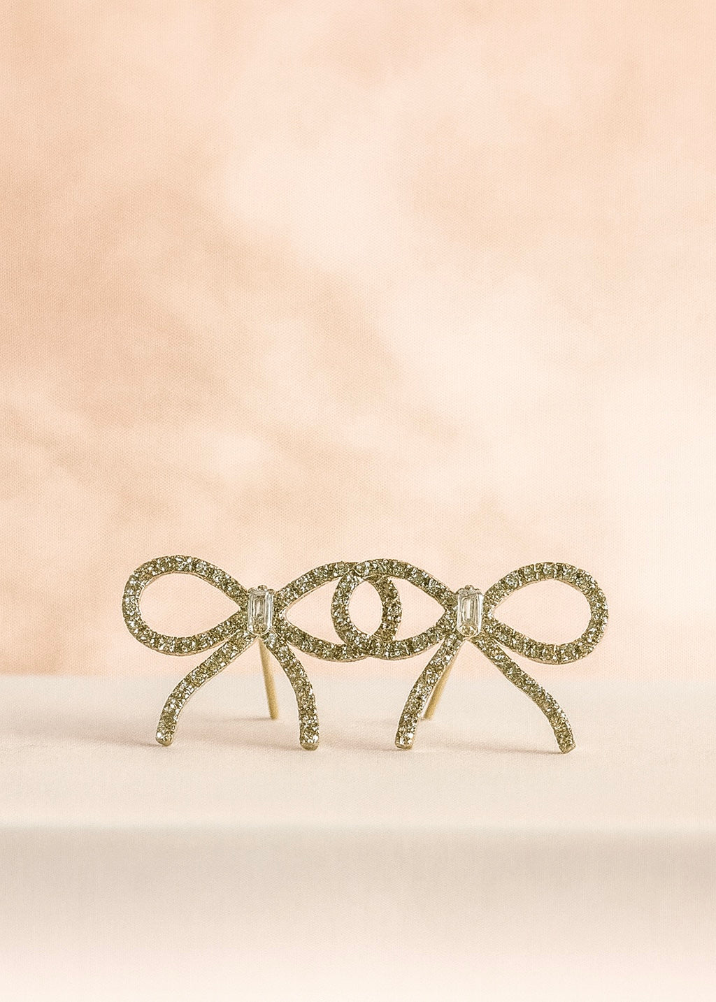 XL Ohrstecker &#39;Schleife&#39; silber