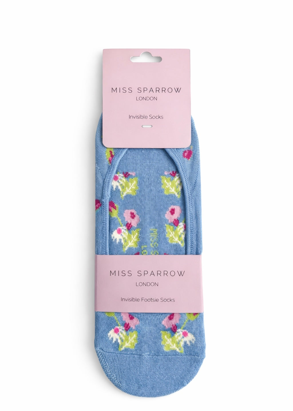 Füßlinge 'Blumen' Blau