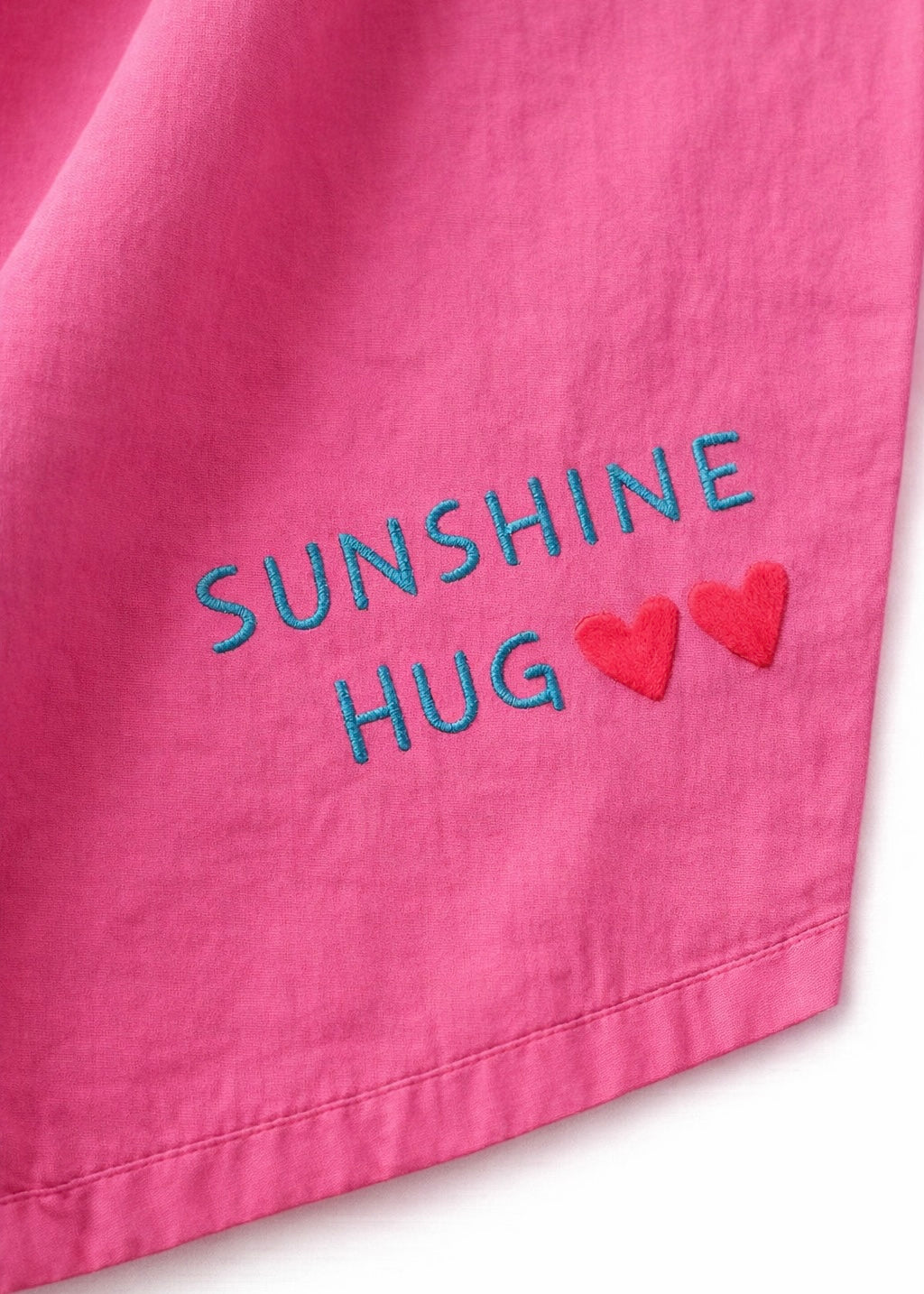 Bluse mit Stickerei 'Pink'