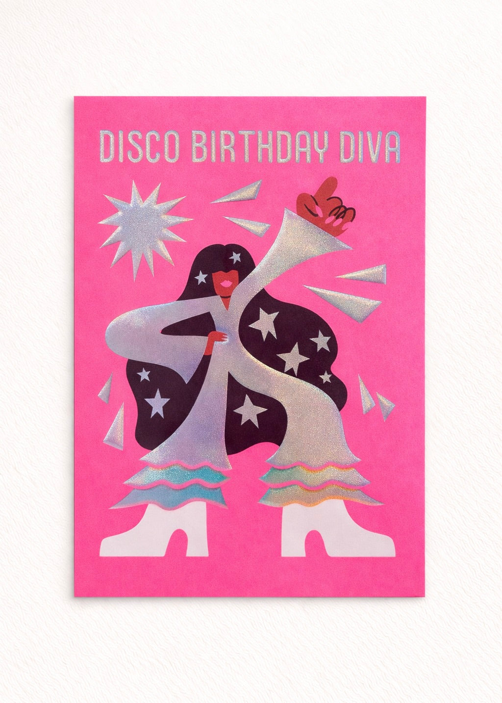 Karte 'Disco Birthday Diva'